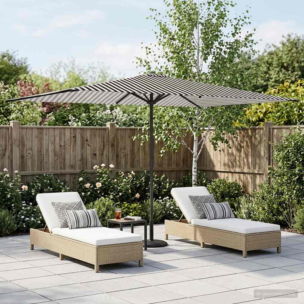 Gartensonnenschirm 200 x 300 cm Polyester Rechtwinklig