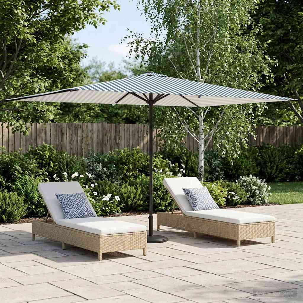 Gartensonnenschirm 200 x 300 cm Polyester Rechtwinklig