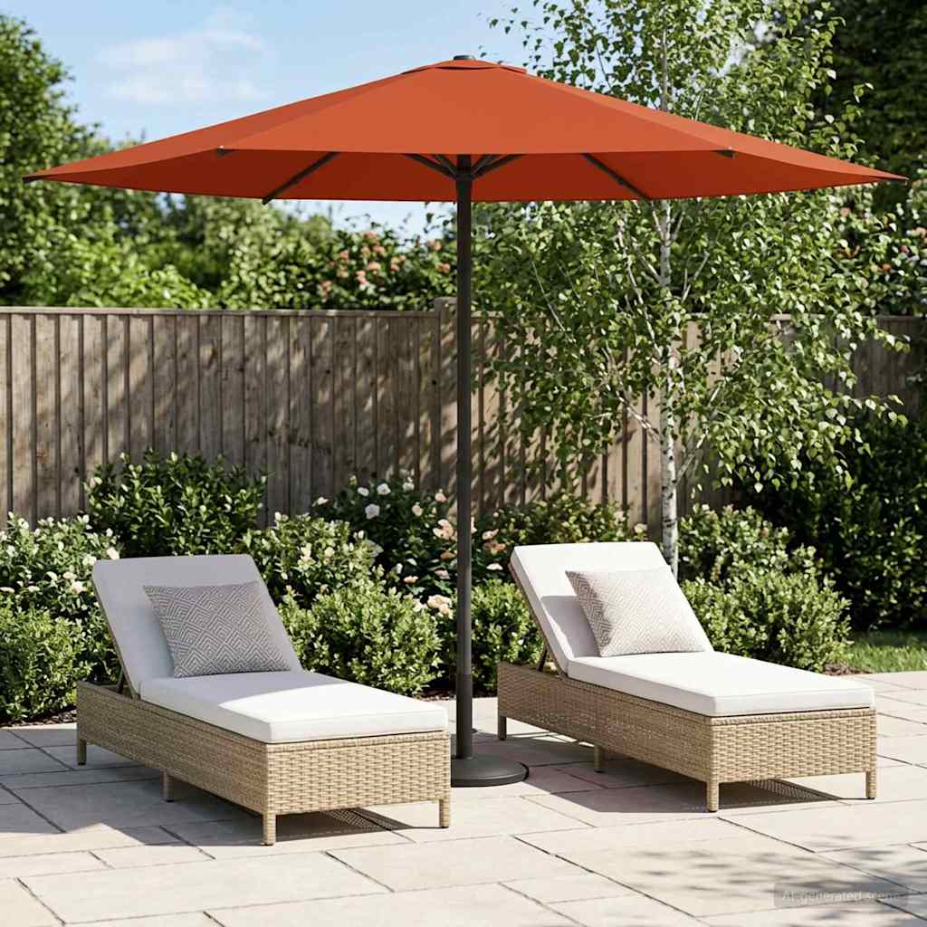 Gartensonnenschirm 230 x 230 cm Polyester Rechtwinklig