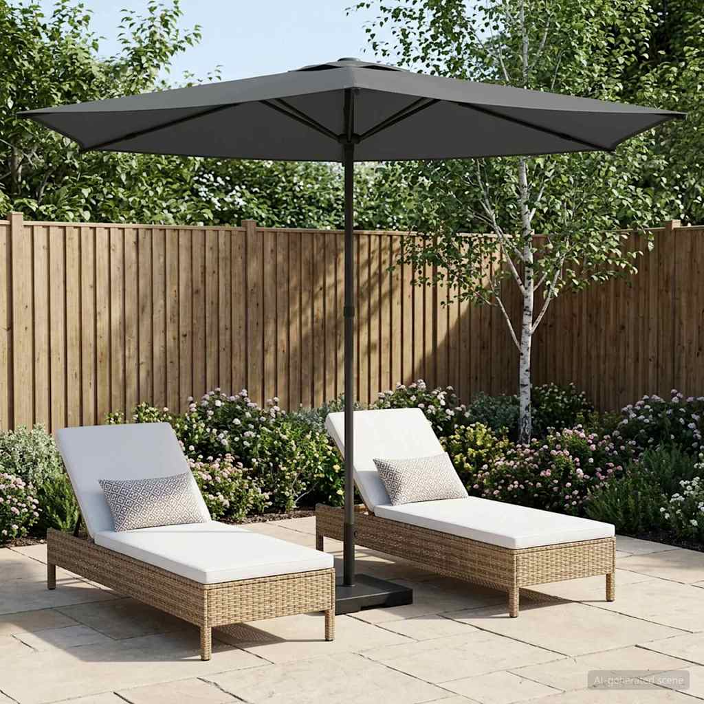 Gartensonnenschirm 270 x 270 cm Polyester Rechtwinklig