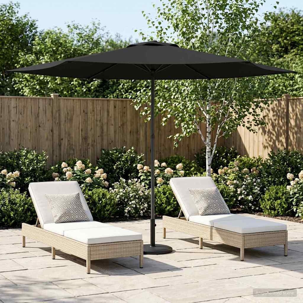 Gartensonnenschirm 300 x 300 cm Polyester Rechtwinklig