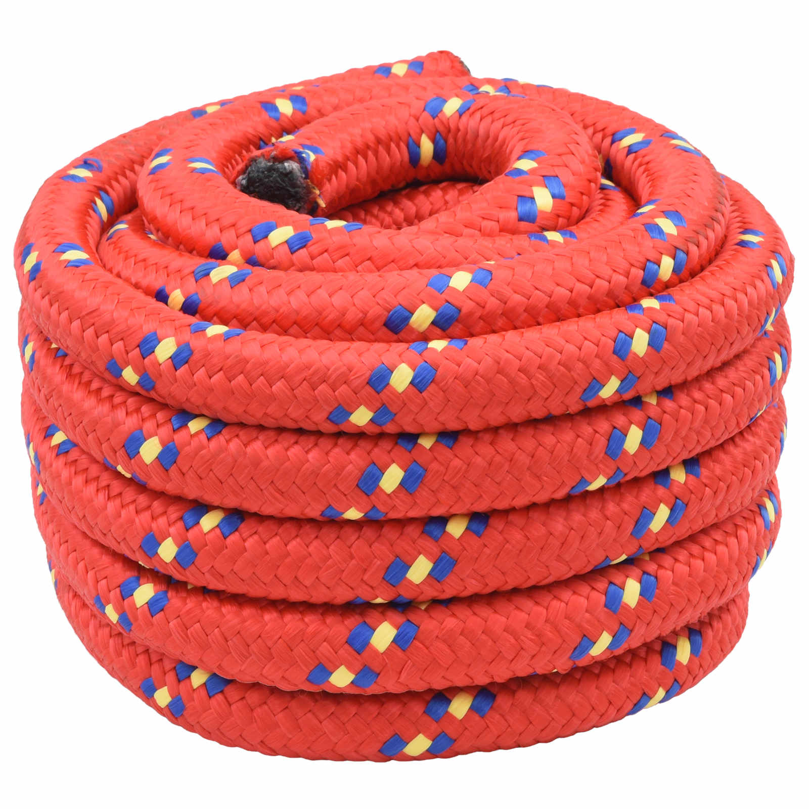 Bootsseil 4 mm 25 m Rot