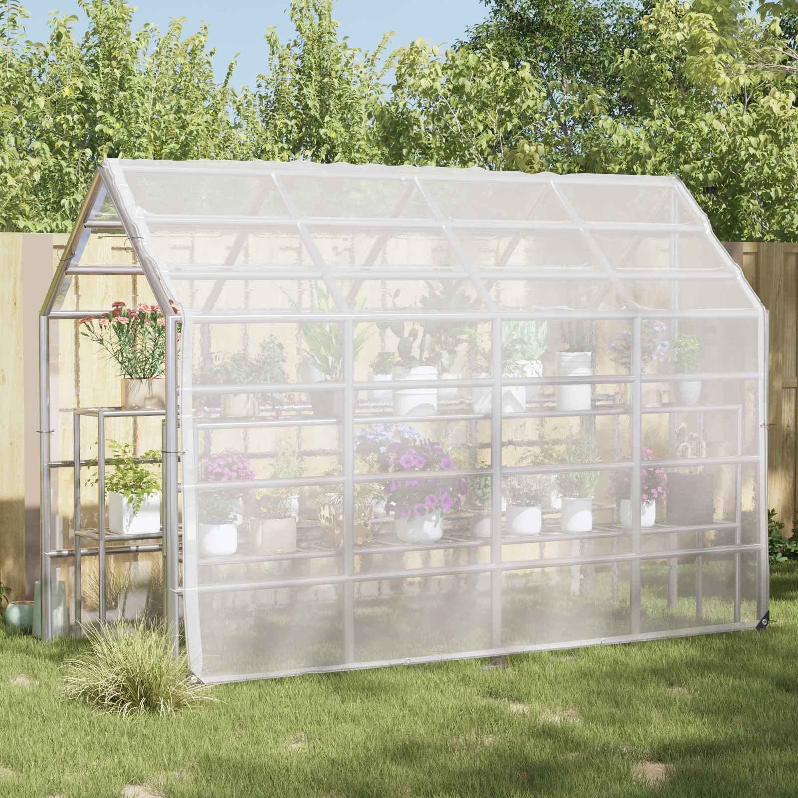 Pflanzenabdeckung Transparent 5 x 3,5 m PE