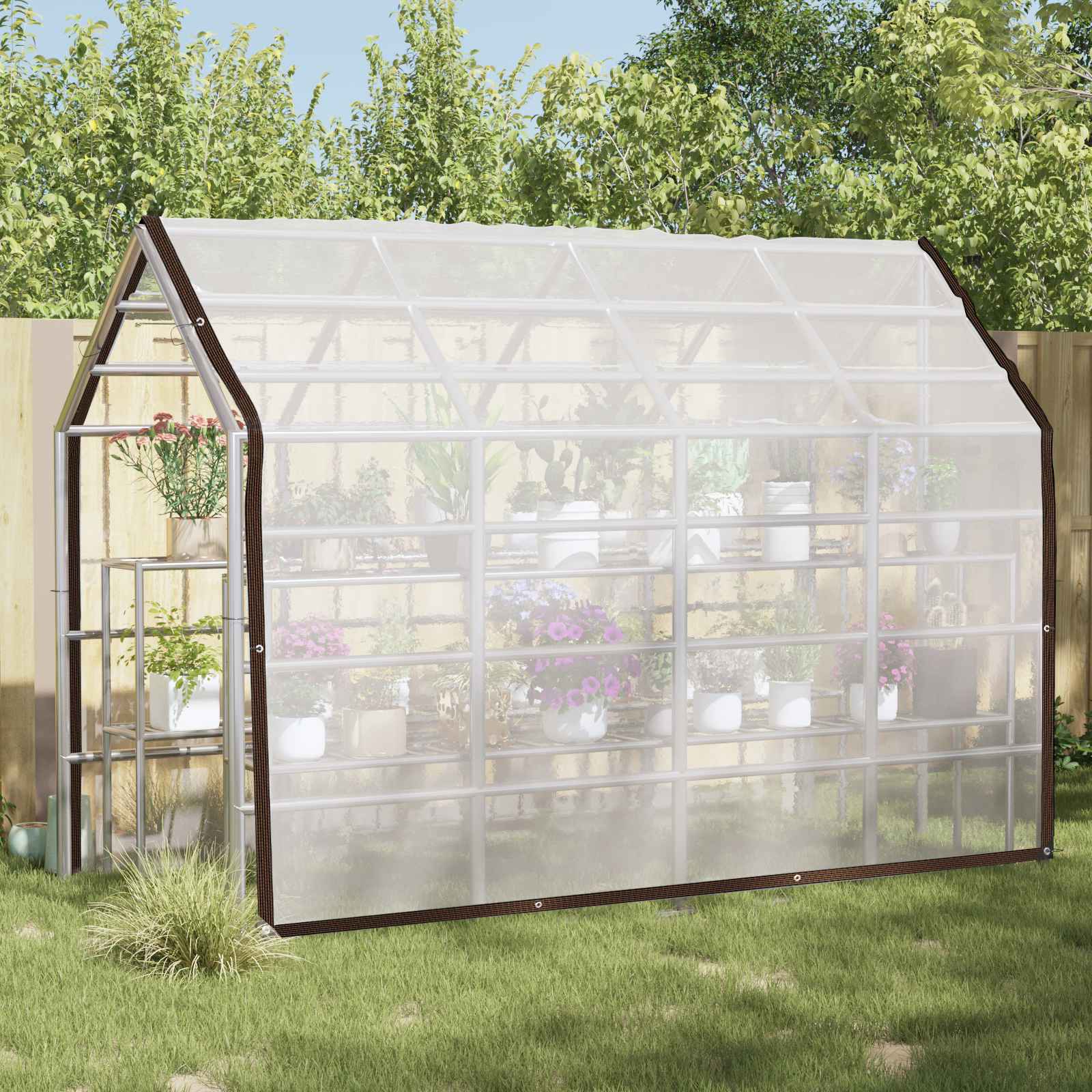 Pflanzenabdeckung Transparent 5 x 3,5 m PE