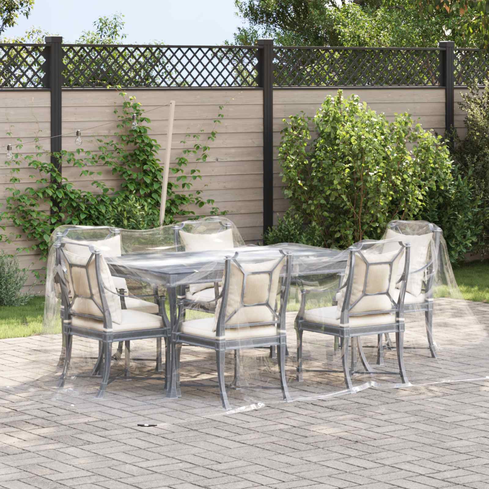 Pflanzenabdeckung Transparent 3 x 4 m PVC