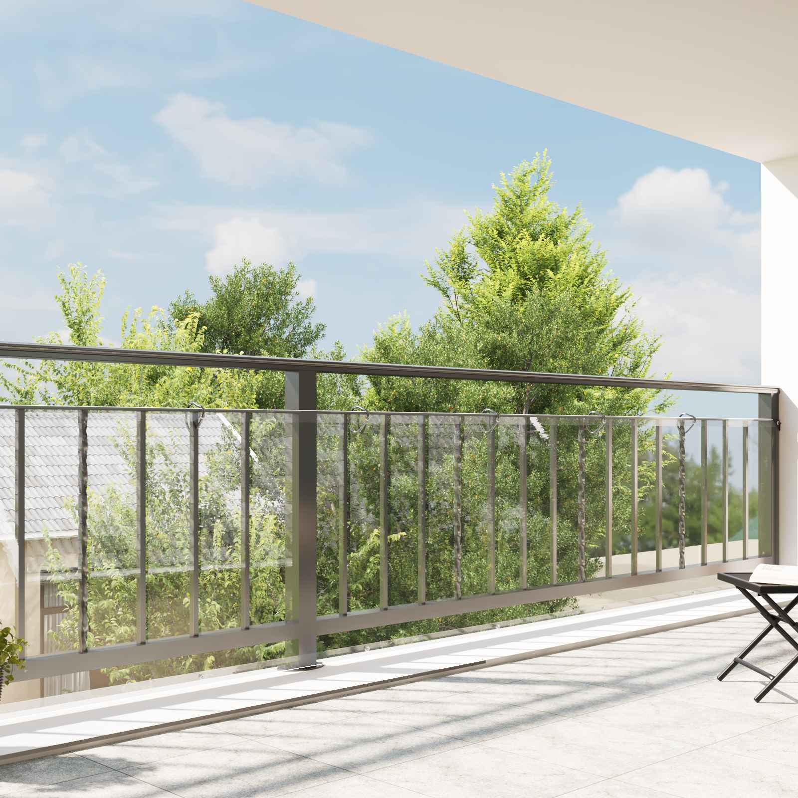 Abdeckplane 350 gsm Transparent 20 x 1,5 m PVC