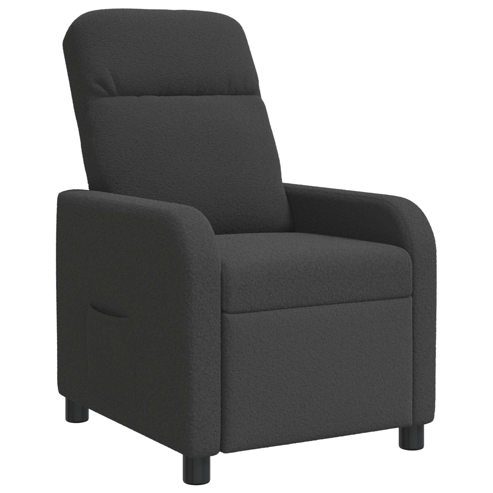 Liegesessel Dunkelgrau Bouclé
