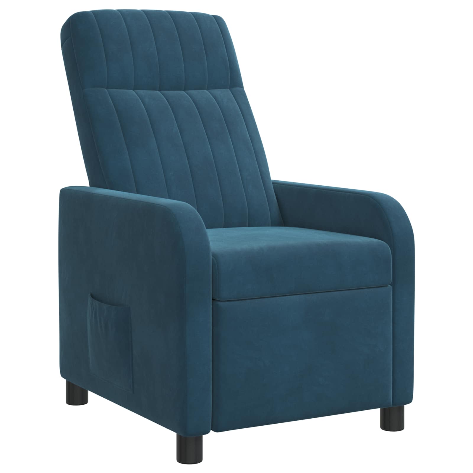 Liegesessel Blau Samt (V)