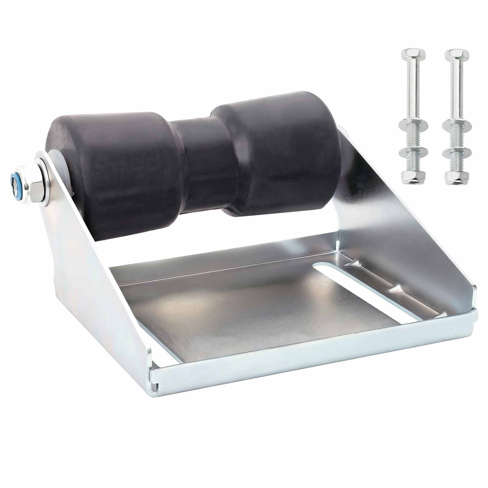 Bootstrailerroller mit Halterung 20,3 cm Verzinkter Stahl
