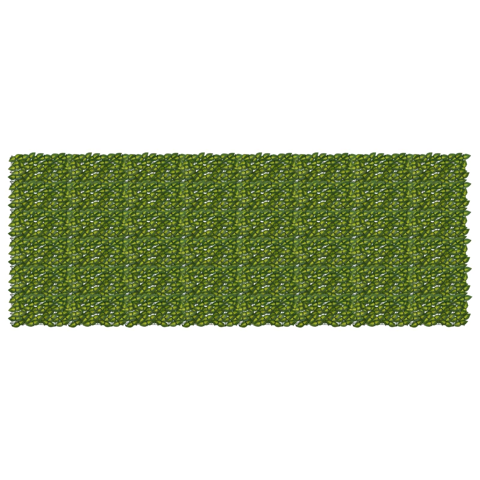 Balcony Screen with Leaves Grün und Gelb 400 x 150 cm