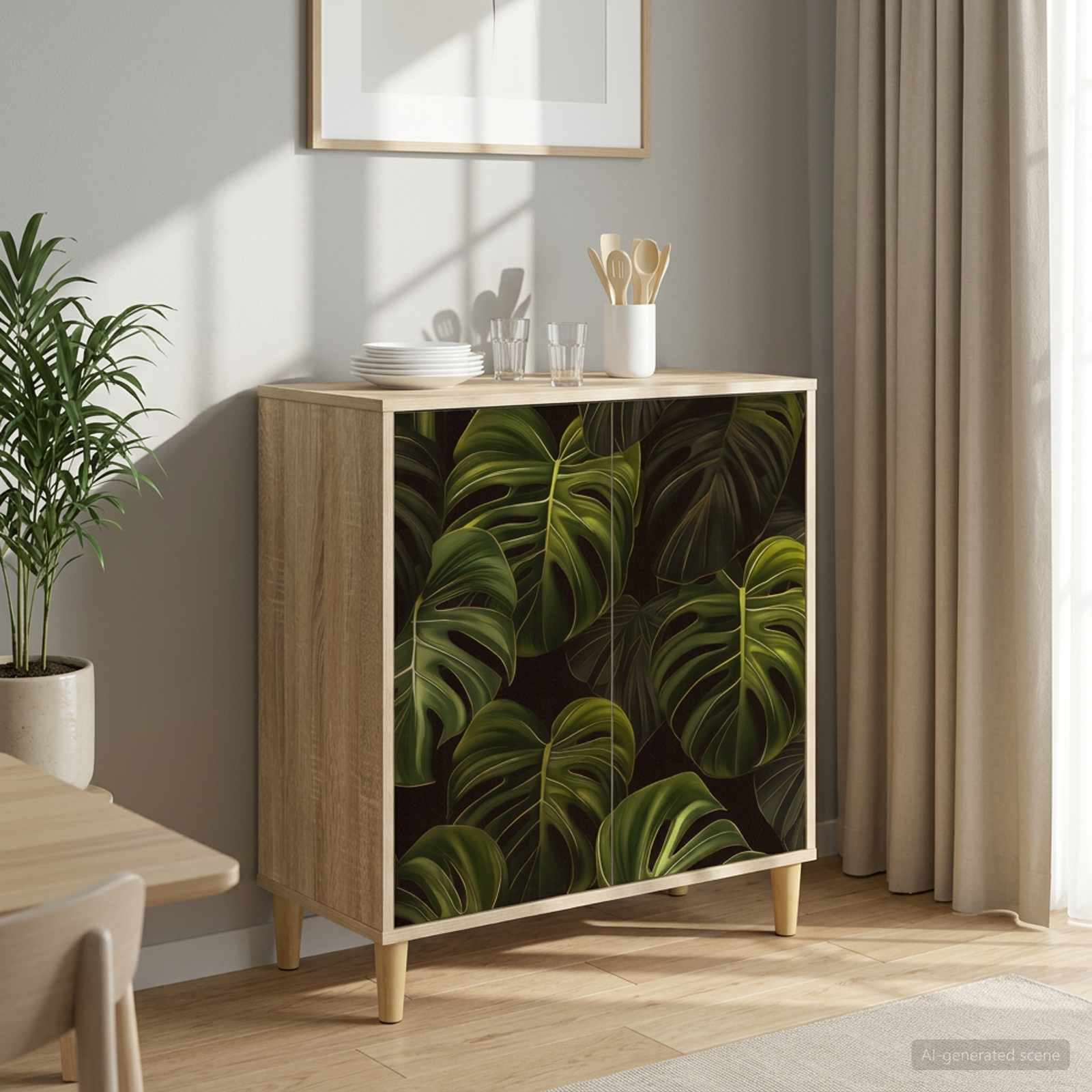Sideboard ELBURG Sonoma 69 x 33 x 75 cm Holzwerkstoff