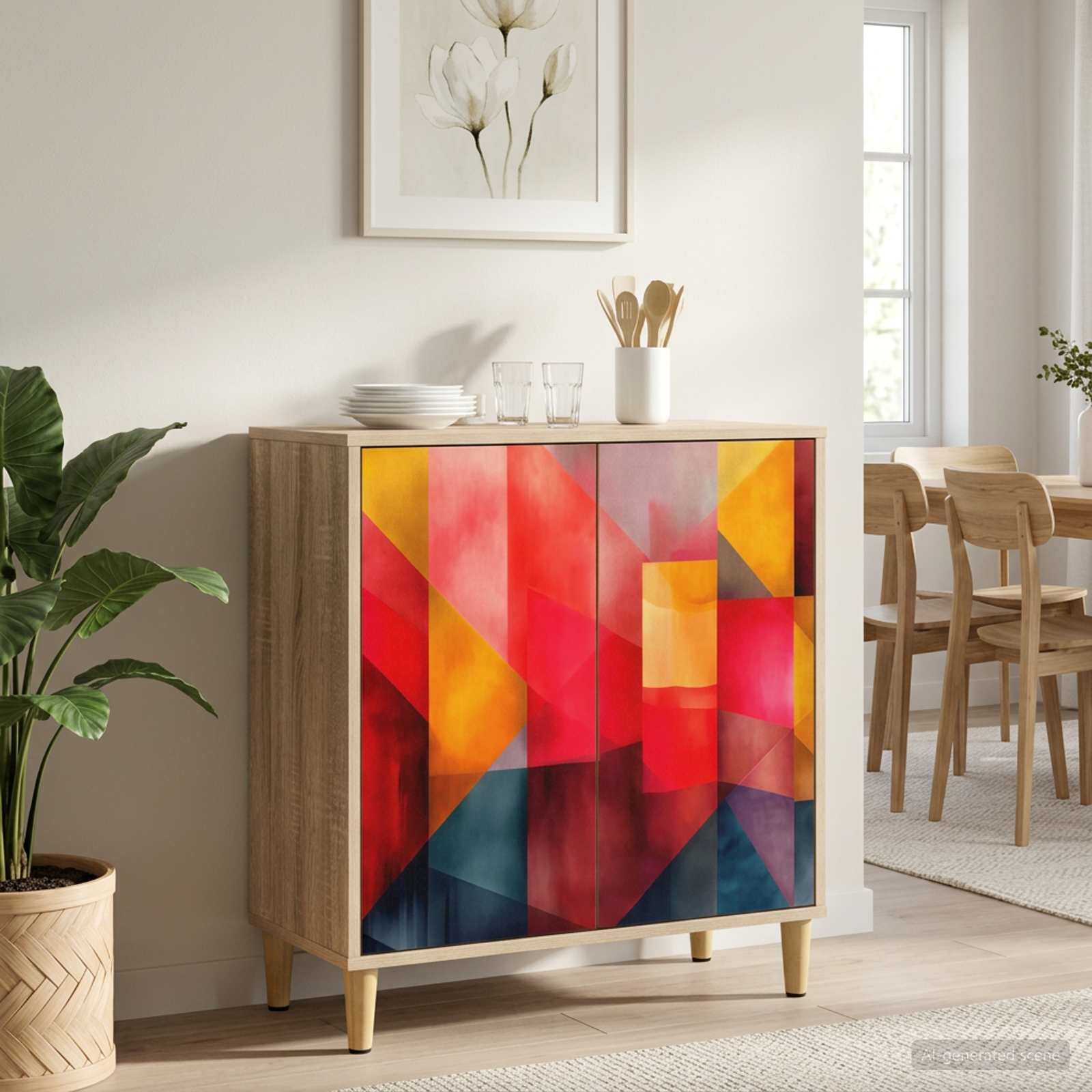 Sideboard HEESCH Sonoma 69 x 33 x 75 cm Holzwerkstoff