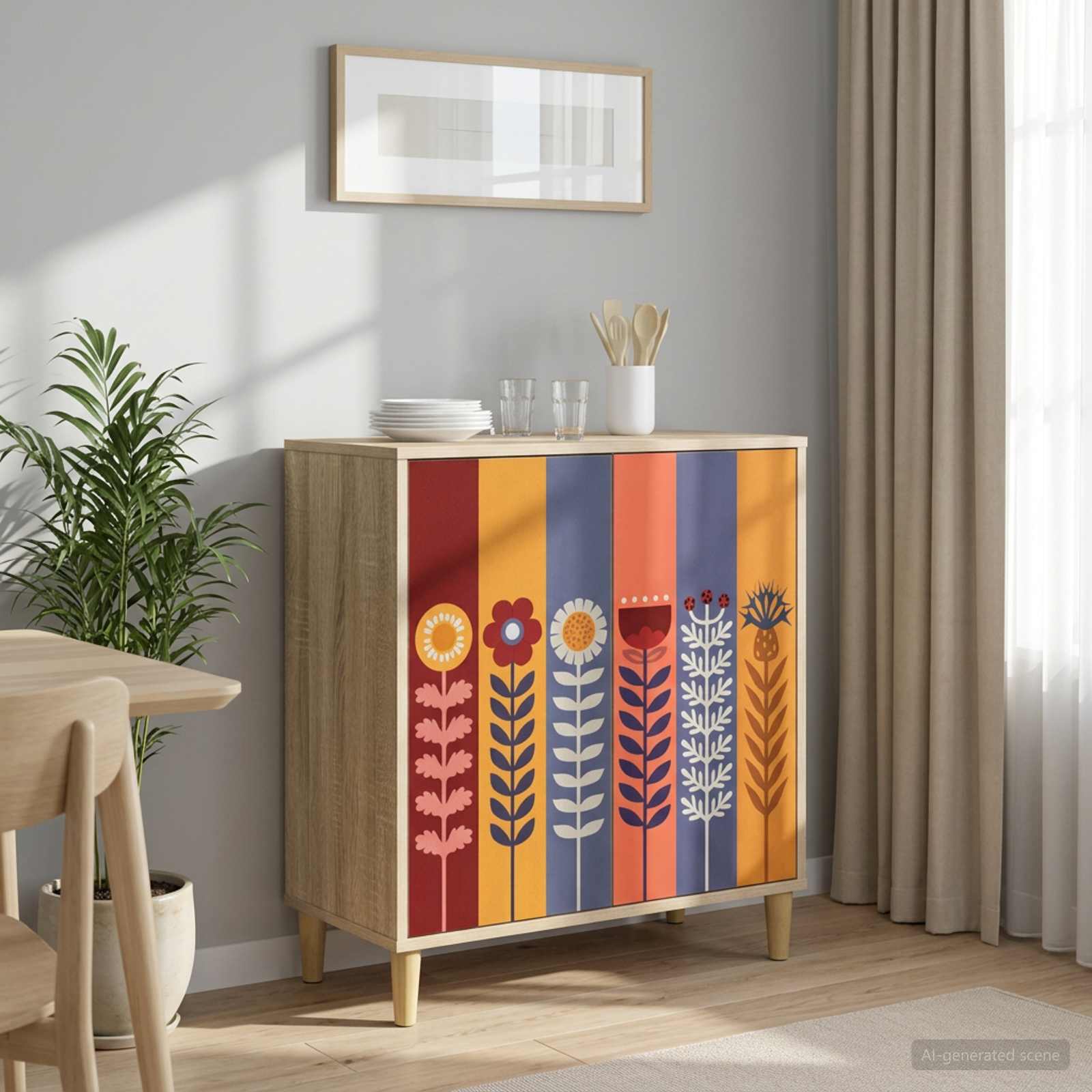 Sideboard ESSEN Sonoma 69 x 33 x 75 cm Holzwerkstoff