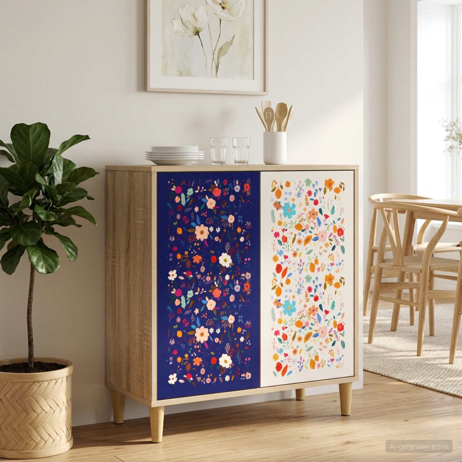 Sideboard MAINZ Sonoma 69 x 33 x 75 cm Holzwerkstoff