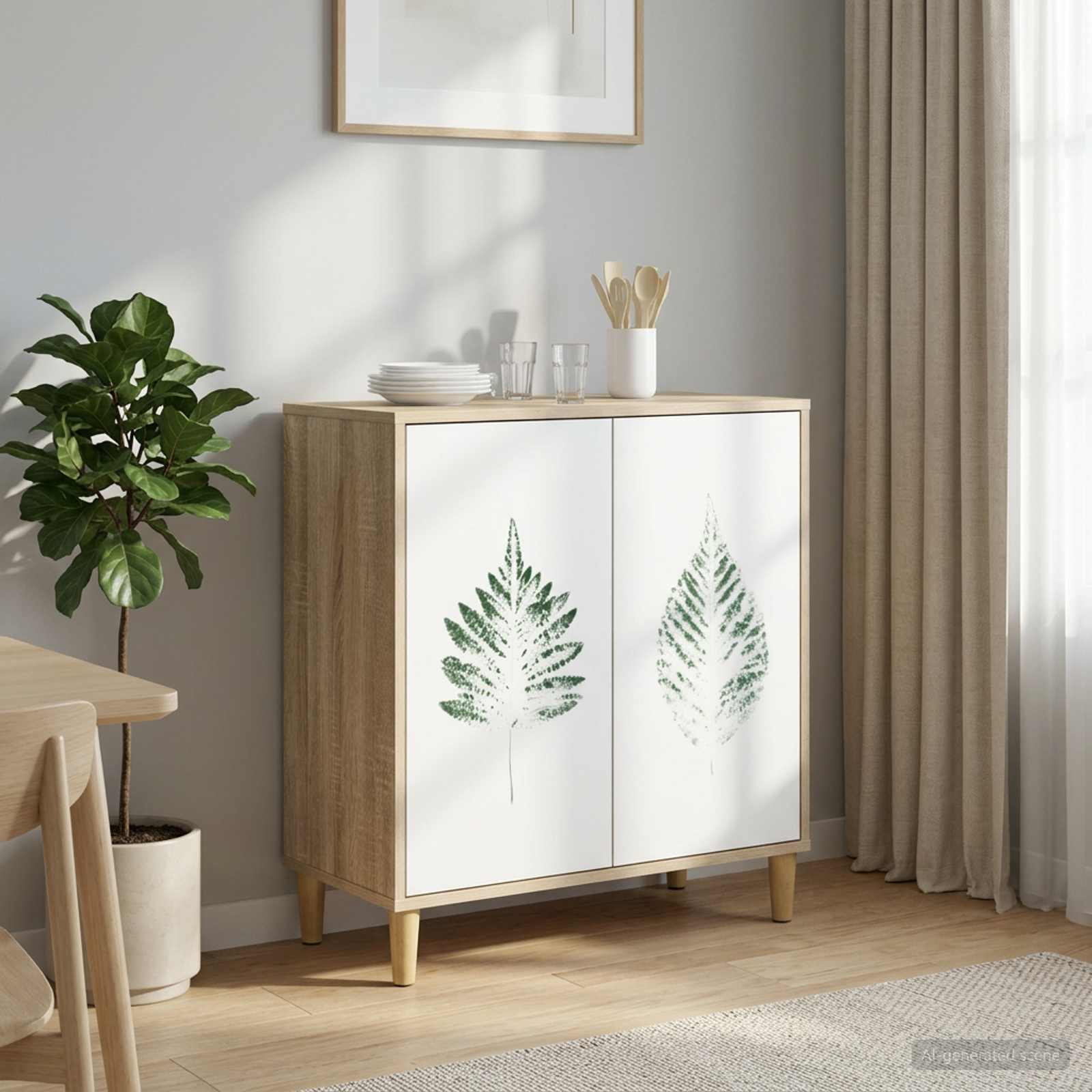 Sideboard HANAU Sonoma 69 x 33 x 75 cm Holzwerkstoff