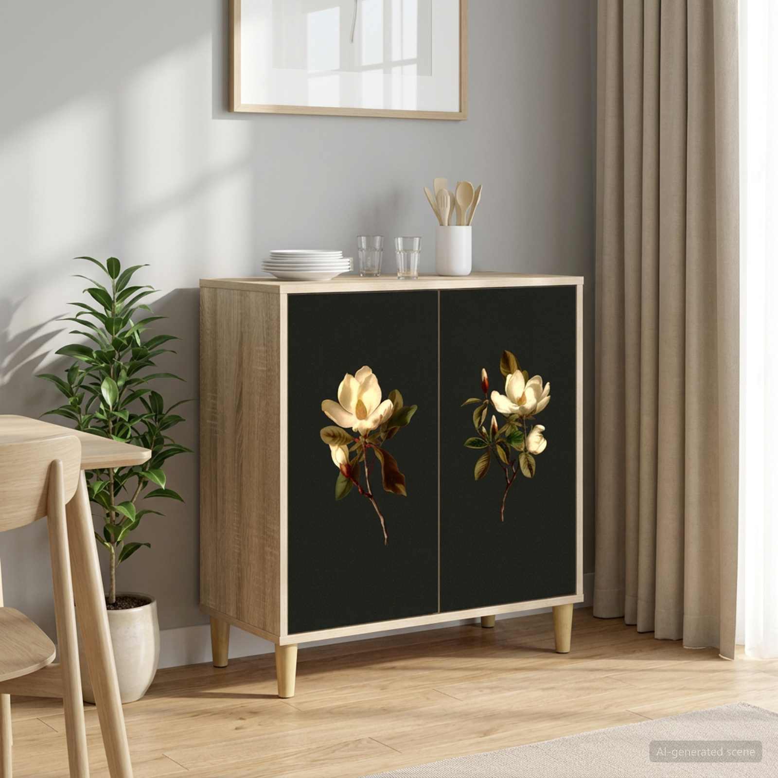 Sideboard BREMEN Sonoma 69 x 33 x 75 cm Holzwerkstoff