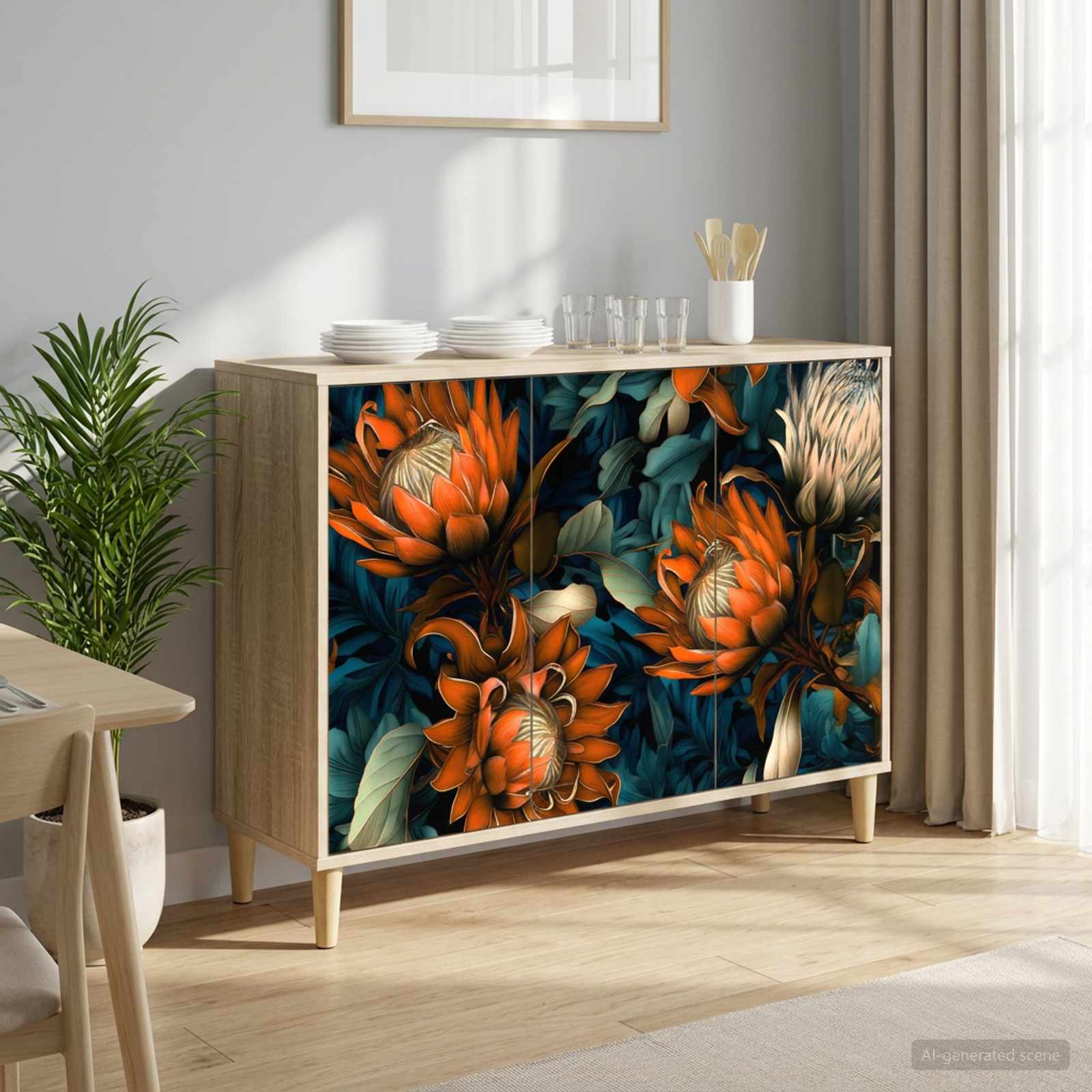Sideboard LOCHEM Sonoma 102 x 33 x 75 cm Holzwerkstoff