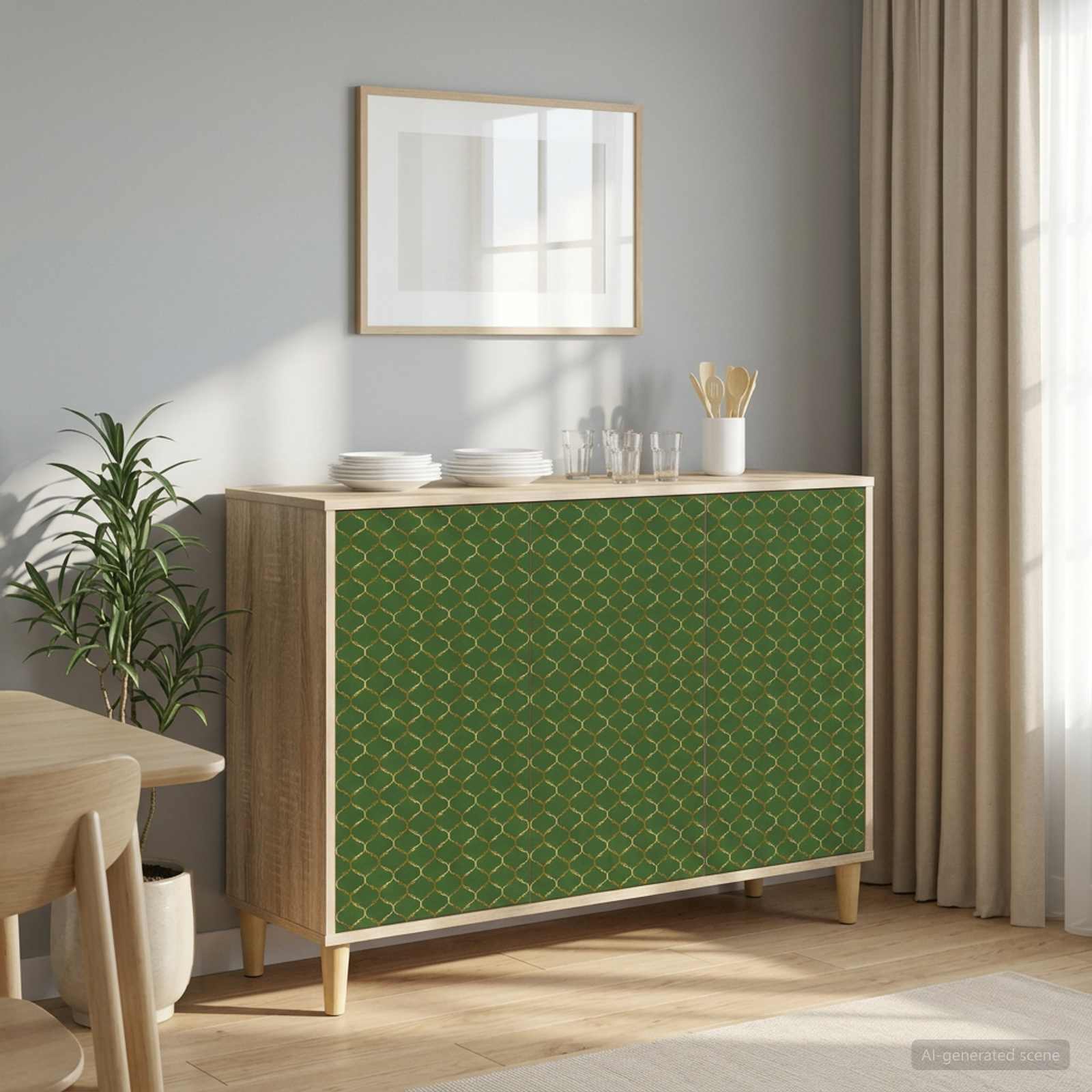 Sideboard GELEEN Sonoma 102 x 33 x 75 cm Holzwerkstoff