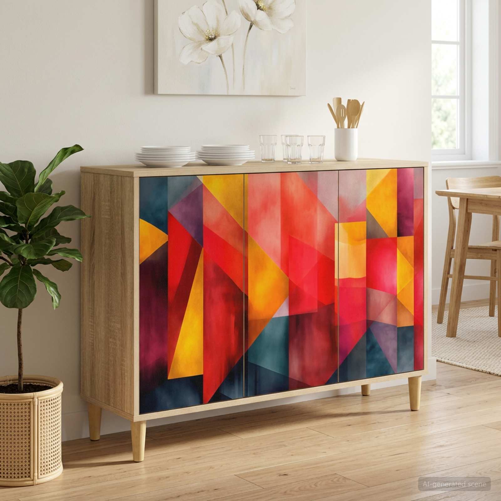 Sideboard HEESCH Sonoma 102 x 33 x 75 cm Holzwerkstoff