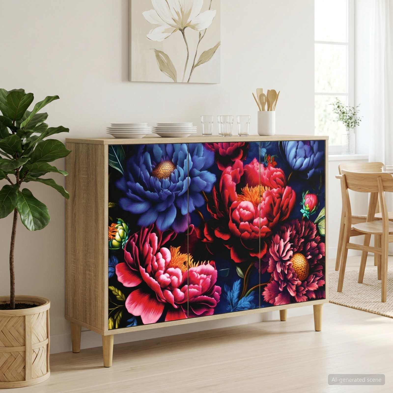 Sideboard KIEL Sonoma 102 x 33 x 75 cm Holzwerkstoff