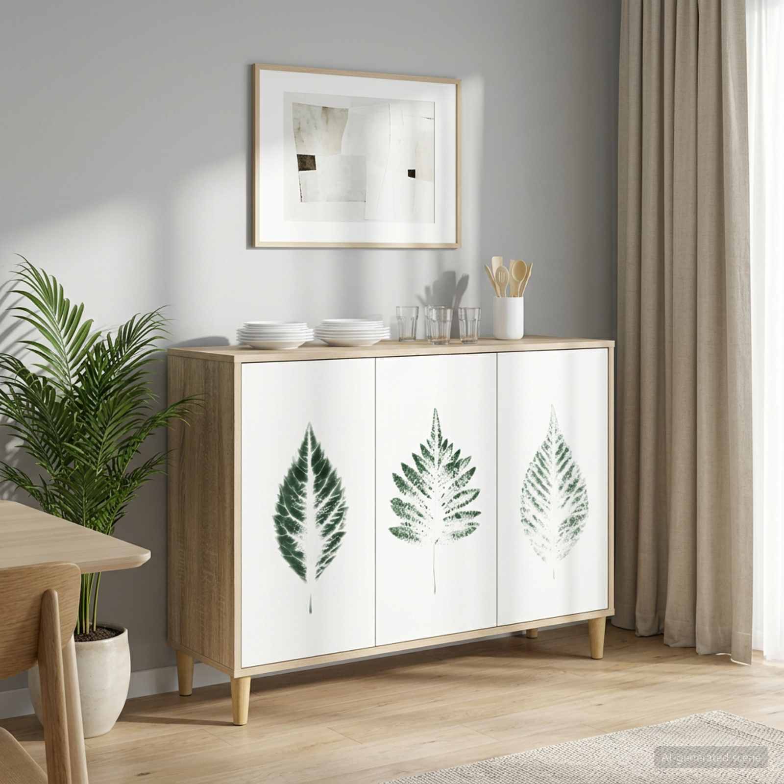 Sideboard HANAU Sonoma 102 x 33 x 75 cm Holzwerkstoff