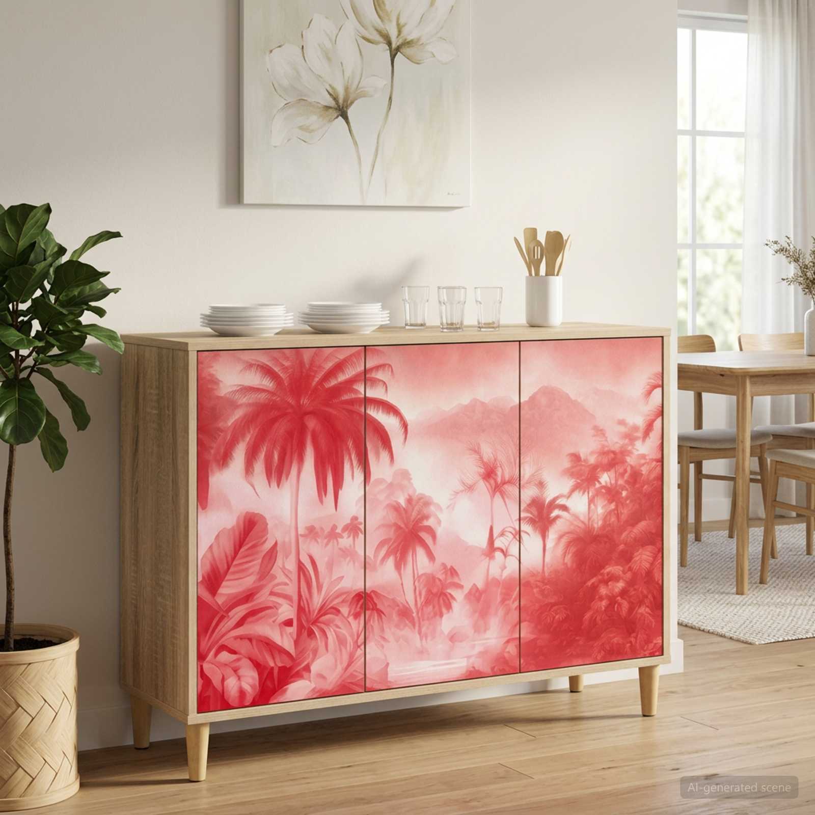 Sideboard AACHEN Sonoma 102 x 33 x 75 cm Holzwerkstoff
