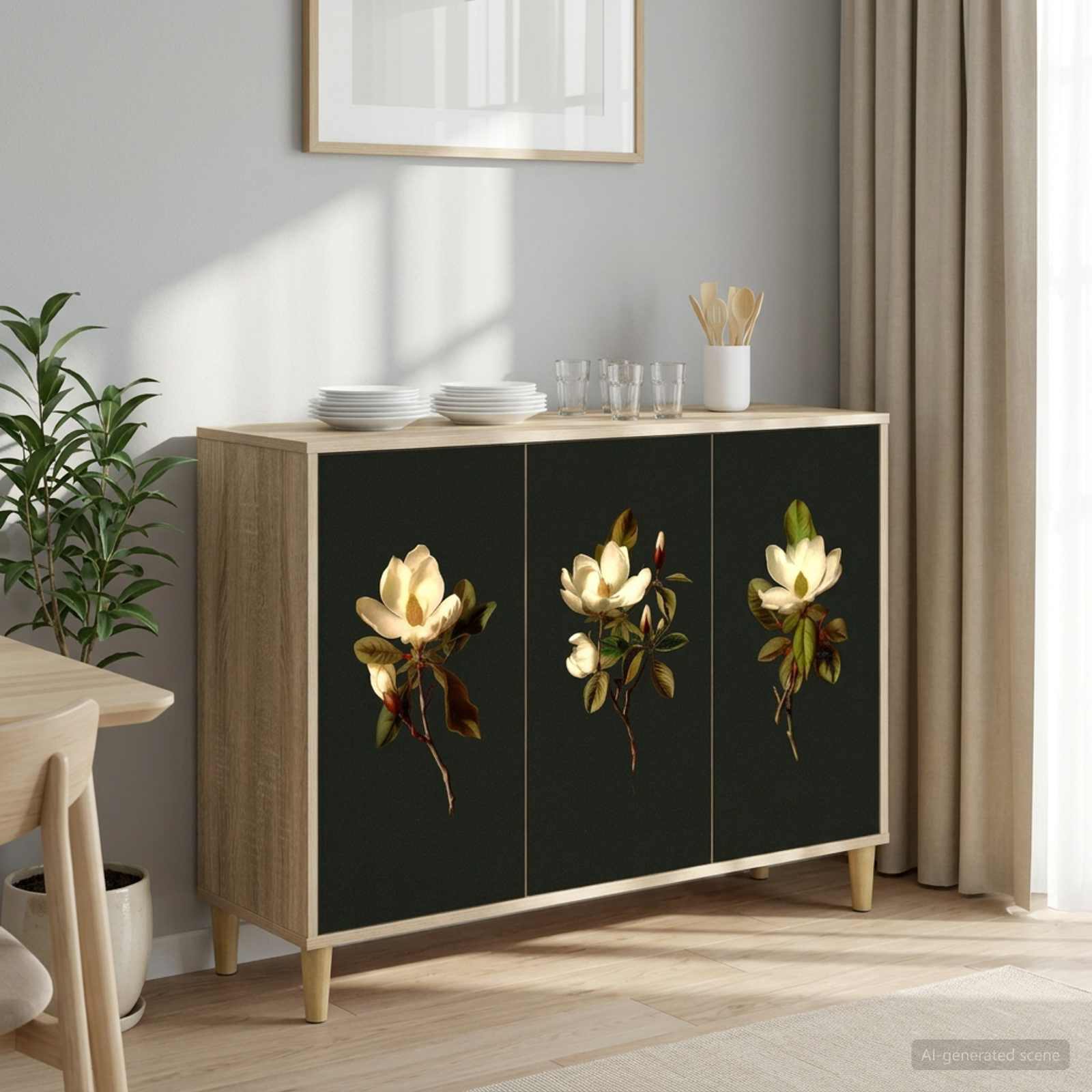 Sideboard BREMEN Sonoma 102 x 33 x 75 cm Holzwerkstoff