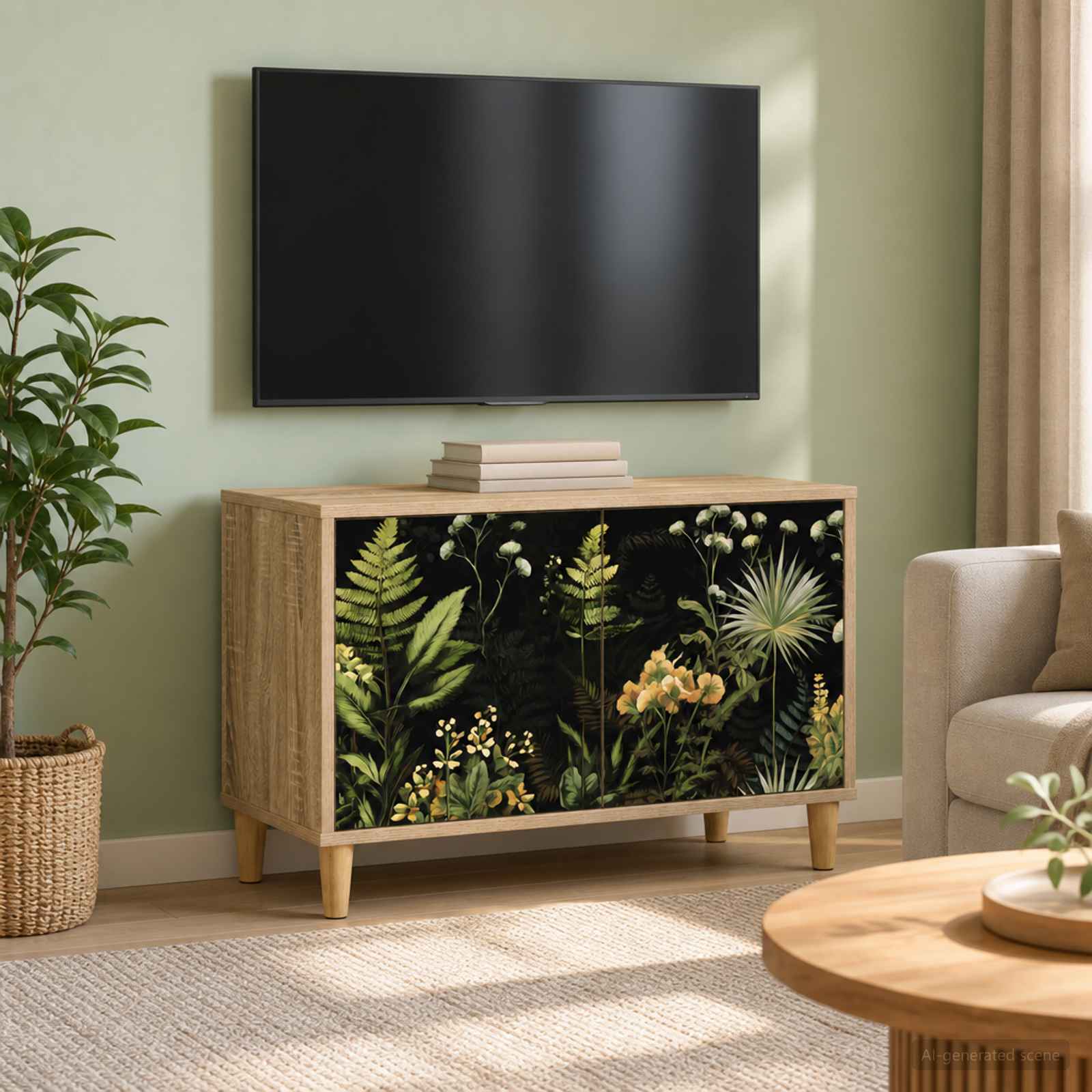 TV-Schrank RHENEN 69 x 33 x 50 cm Sonoma Holzwerkstoff