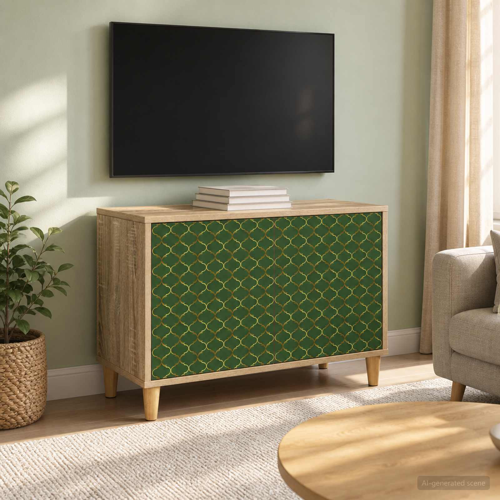 TV-Schrank GELEEN 69 x 33 x 50 cm Sonoma Holzwerkstoff