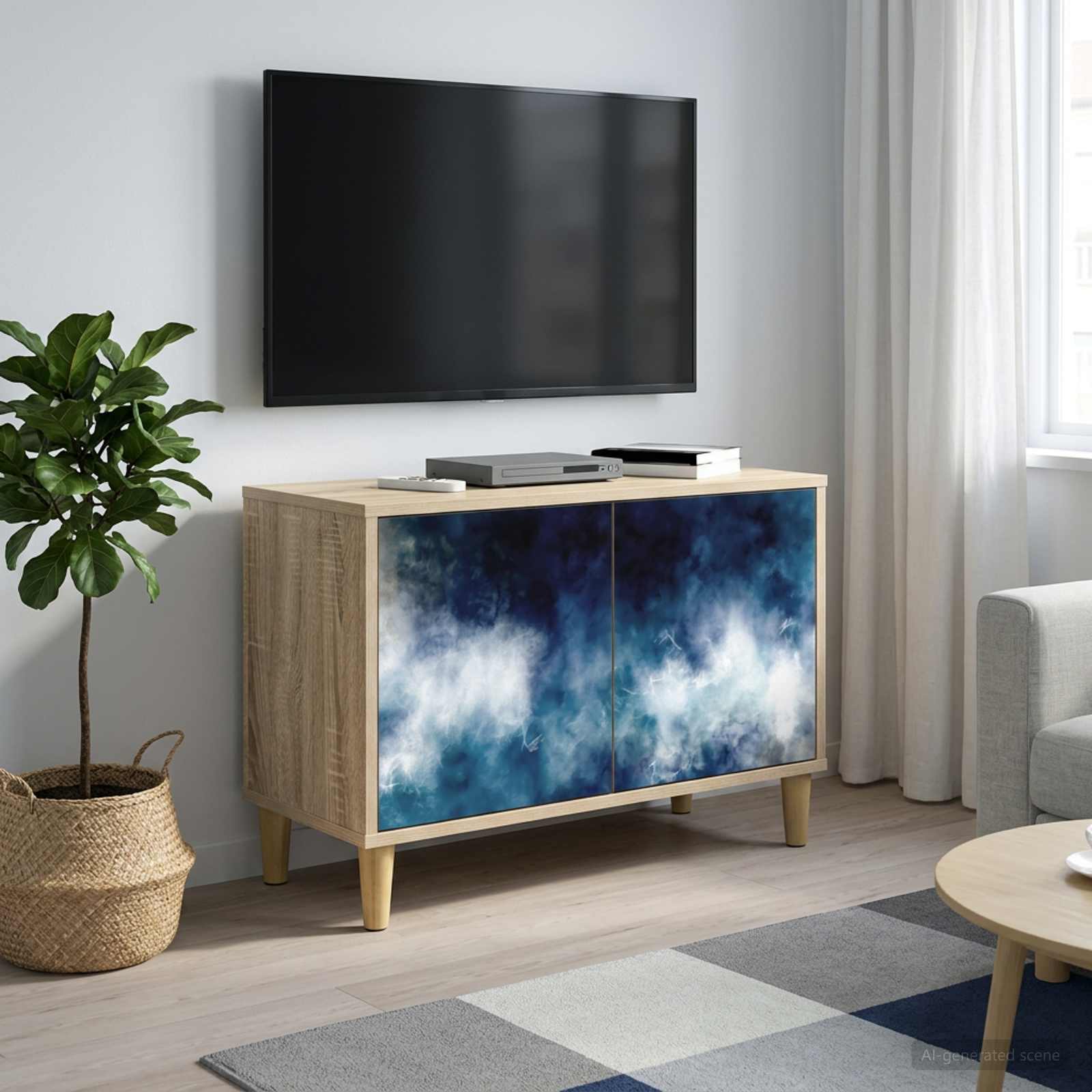 TV-Schrank RAALTE 69 x 33 x 50 cm Sonoma Holzwerkstoff