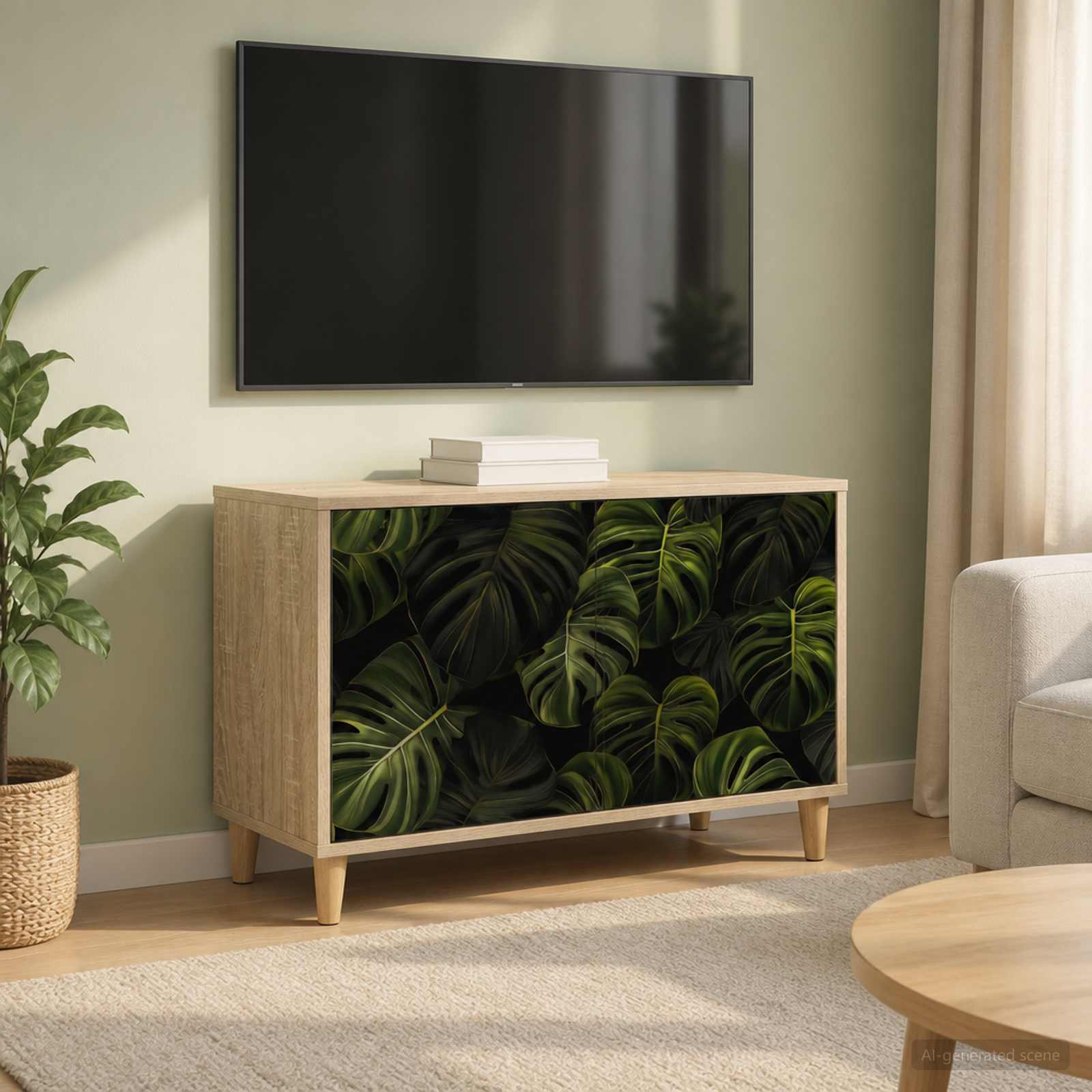 TV-Schrank ELBURG 69 x 33 x 50 cm Sonoma Holzwerkstoff