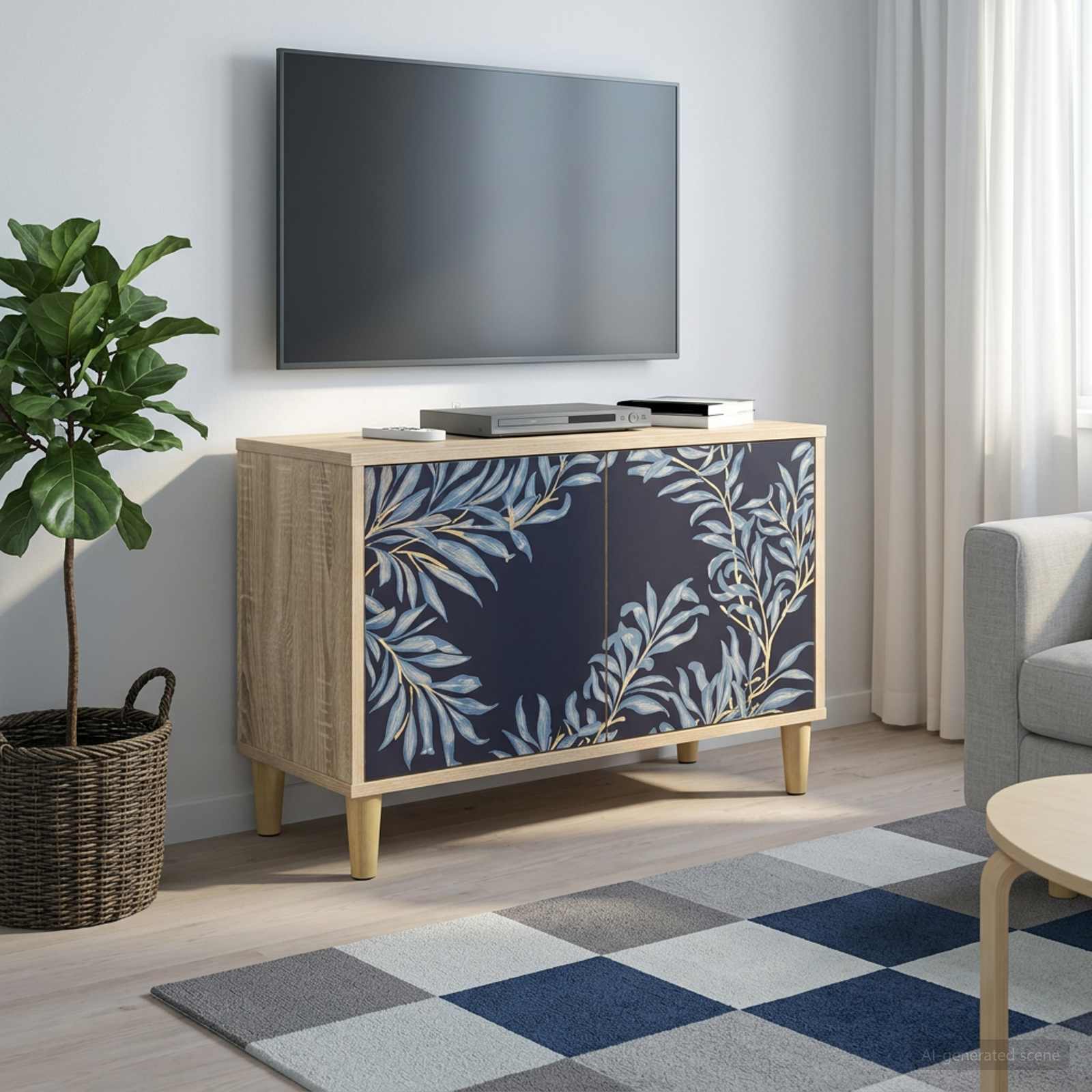 TV-Schrank DOKKUM 69 x 33 x 50 cm Sonoma Holzwerkstoff