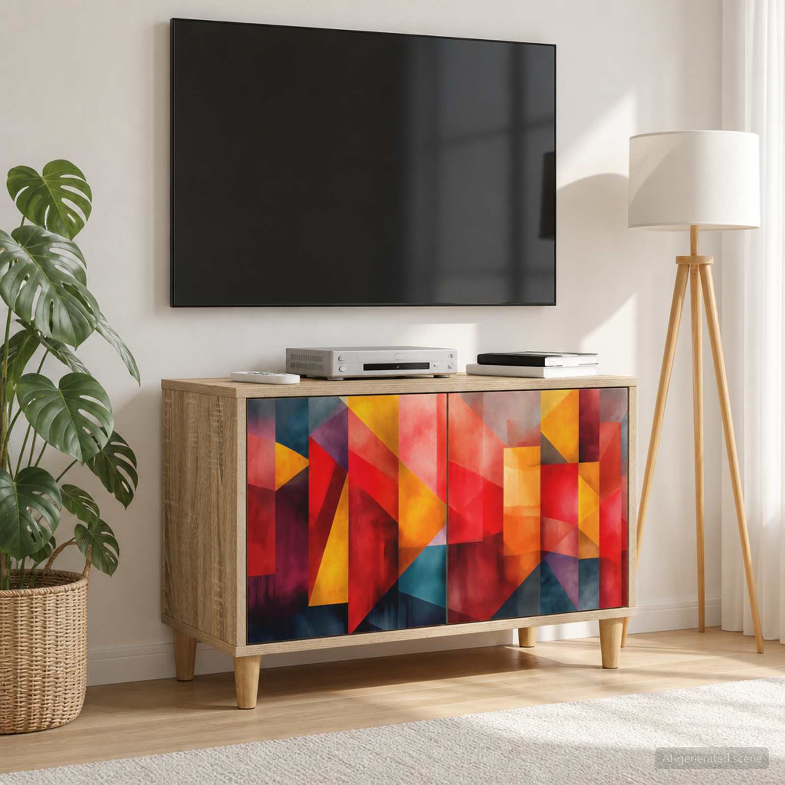 TV-Schrank HEESCH 69 x 33 x 50 cm Sonoma Holzwerkstoff