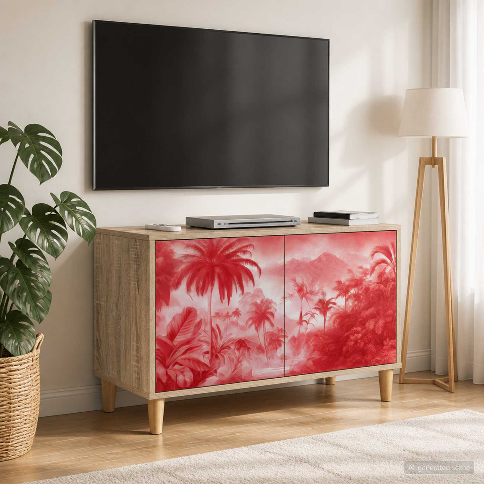 TV-Schrank AACHEN 69 x 33 x 50 cm Sonoma Holzwerkstoff