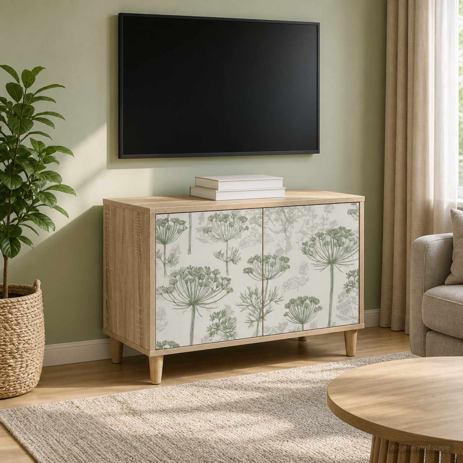 TV-Schrank GOTHA 69 x 33 x 50 cm Sonoma Holzwerkstoff