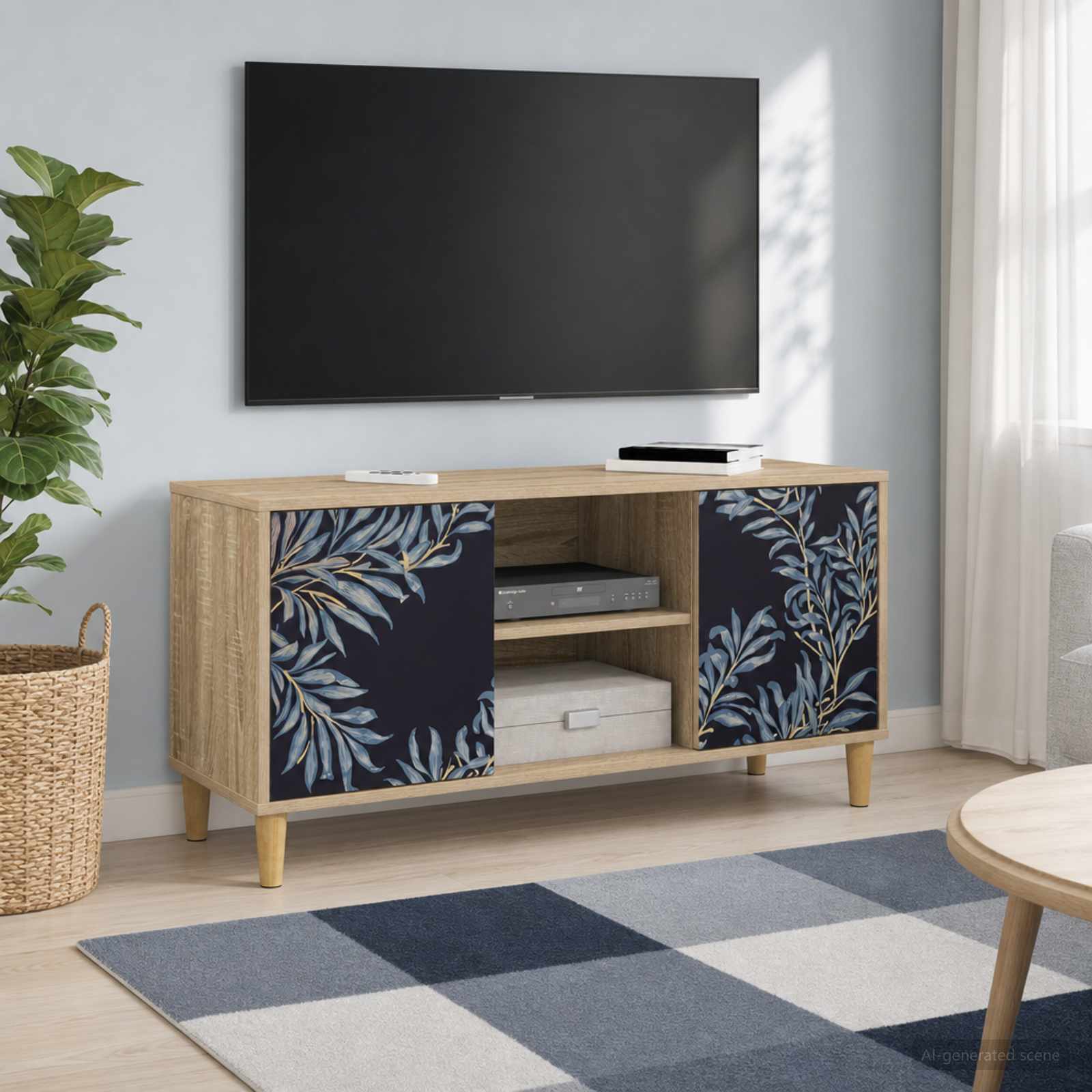 TV-Schrank DOKKUM 102 x 33 x 50 cm Sonoma Holzwerkstoff