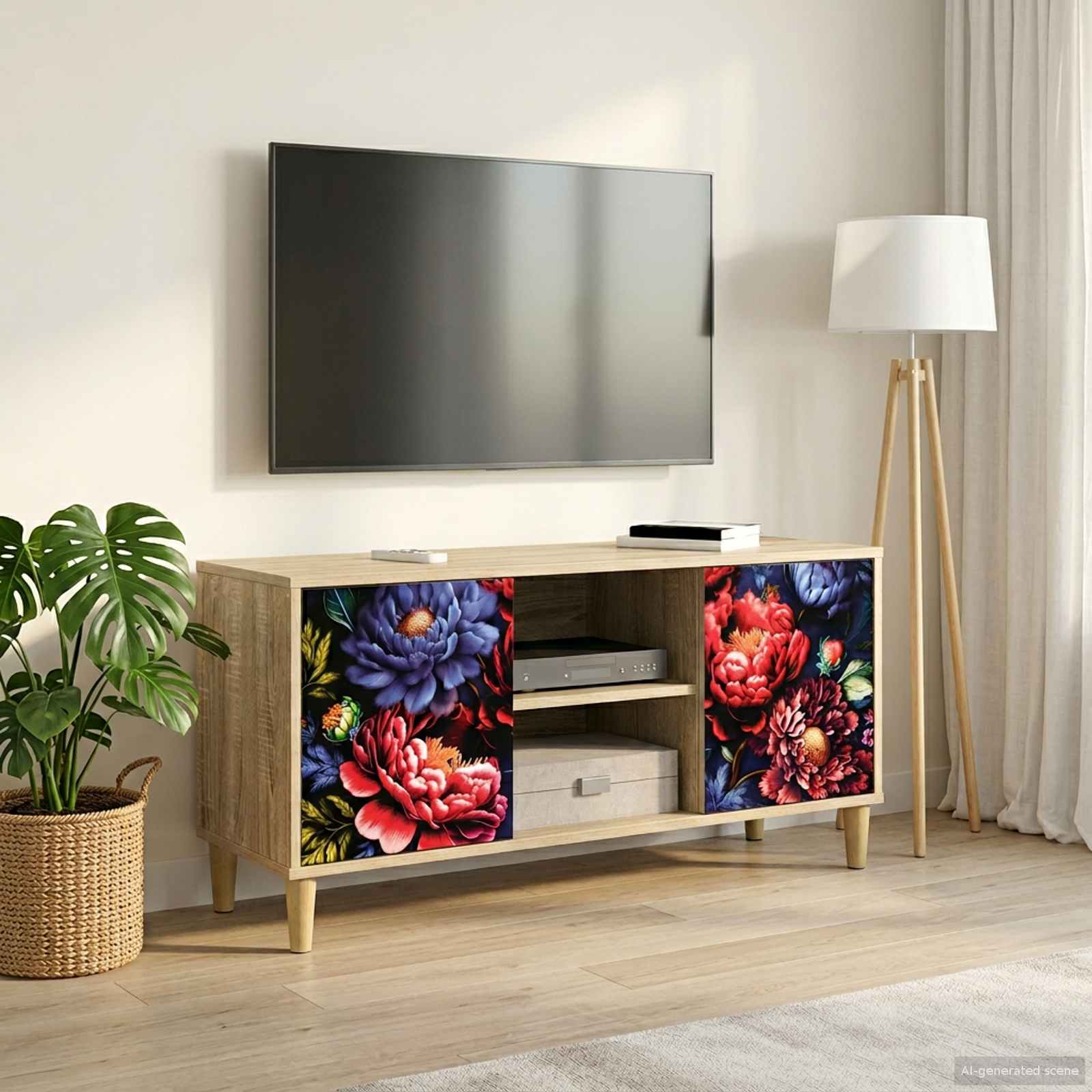 TV-Schrank KIEL 102 x 33 x 50 cm Sonoma Holzwerkstoff