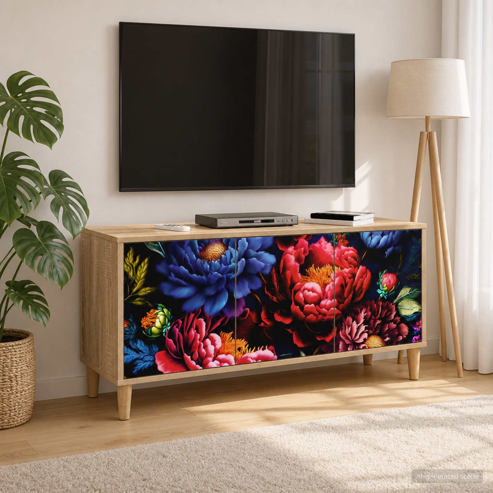 TV-Schrank KIEL 102 x 33 x 50 cm Sonoma Holzwerkstoff