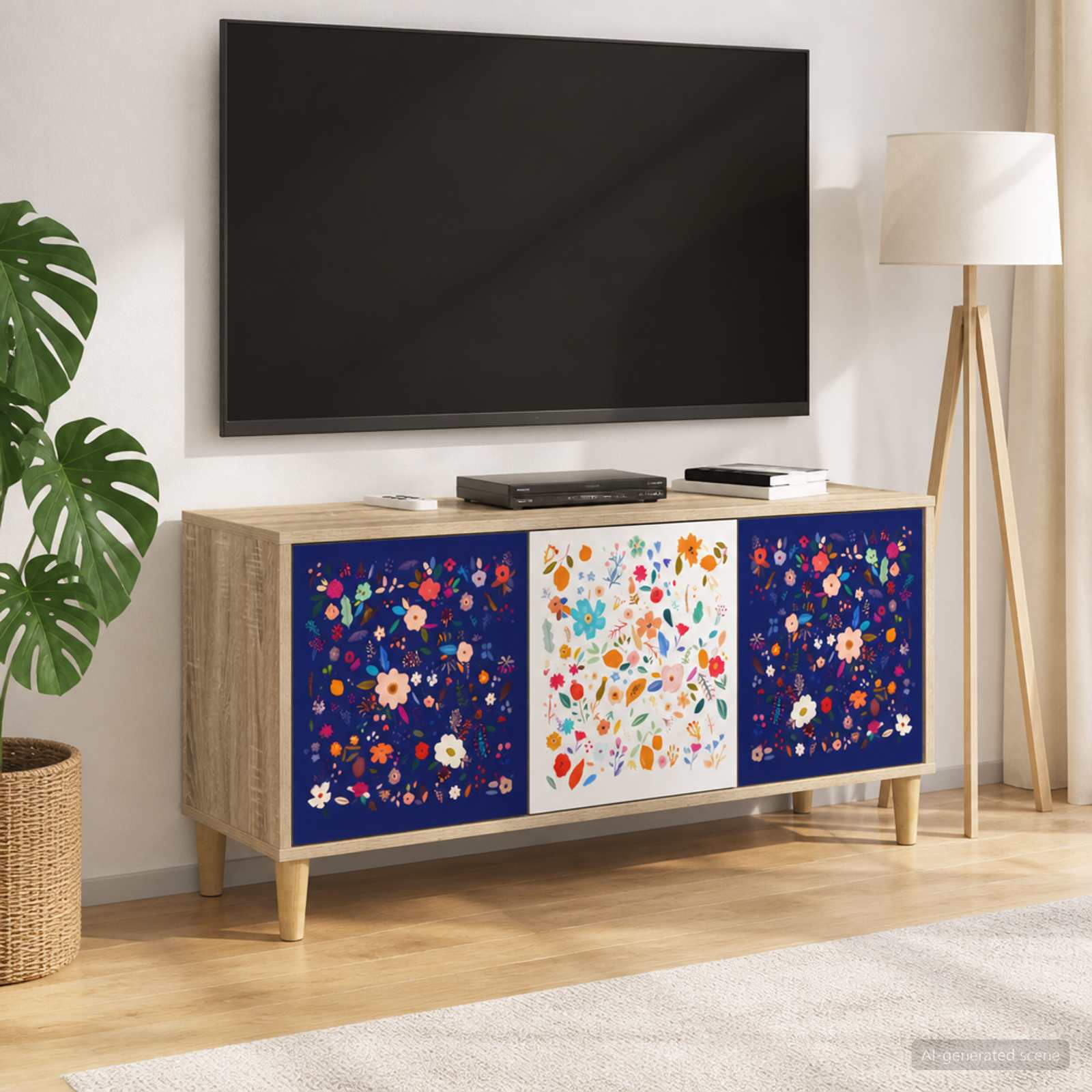 TV-Schrank MAINZ 102 x 33 x 50 cm Sonoma Holzwerkstoff