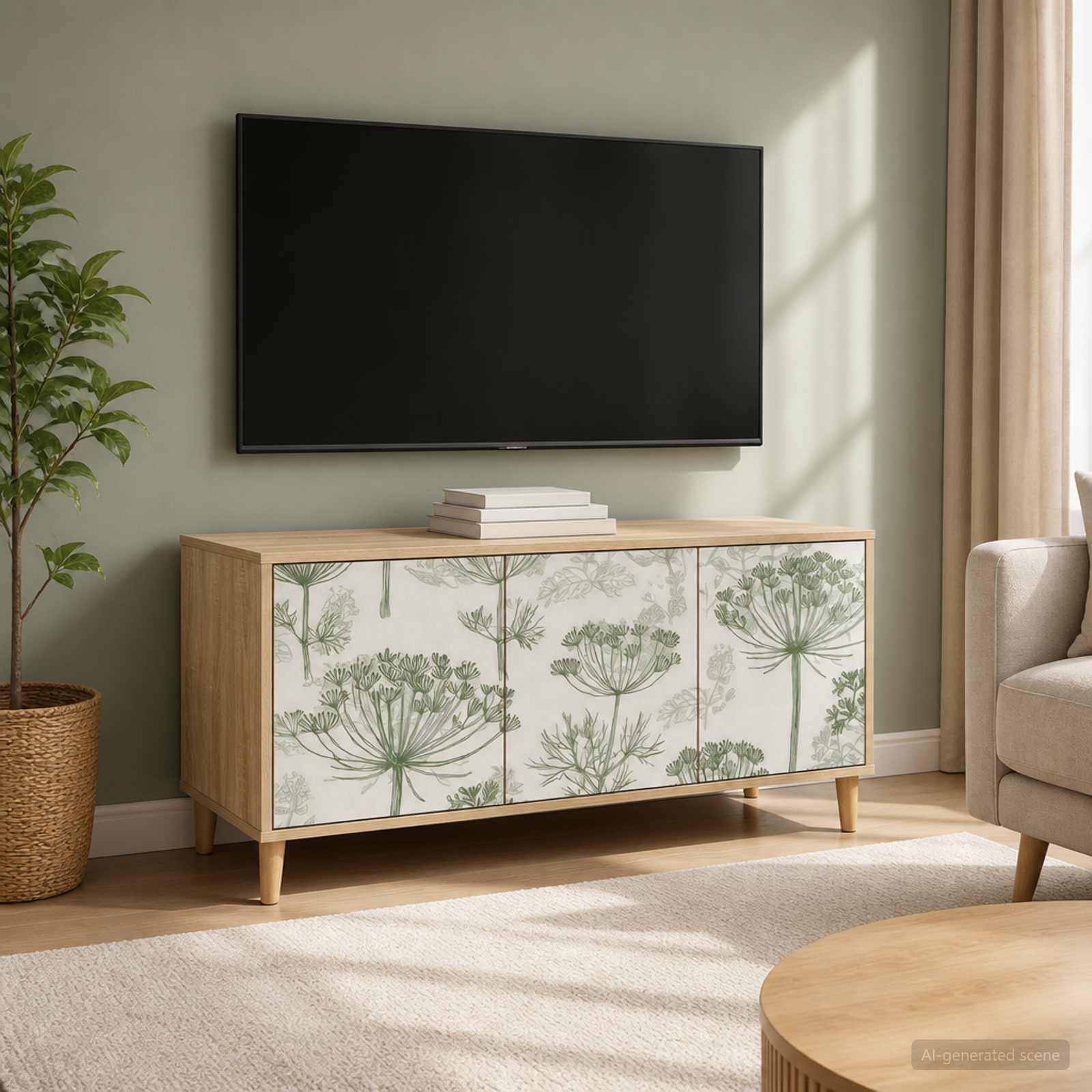 TV-Schrank GOTHA 102 x 33 x 50 cm Sonoma Holzwerkstoff