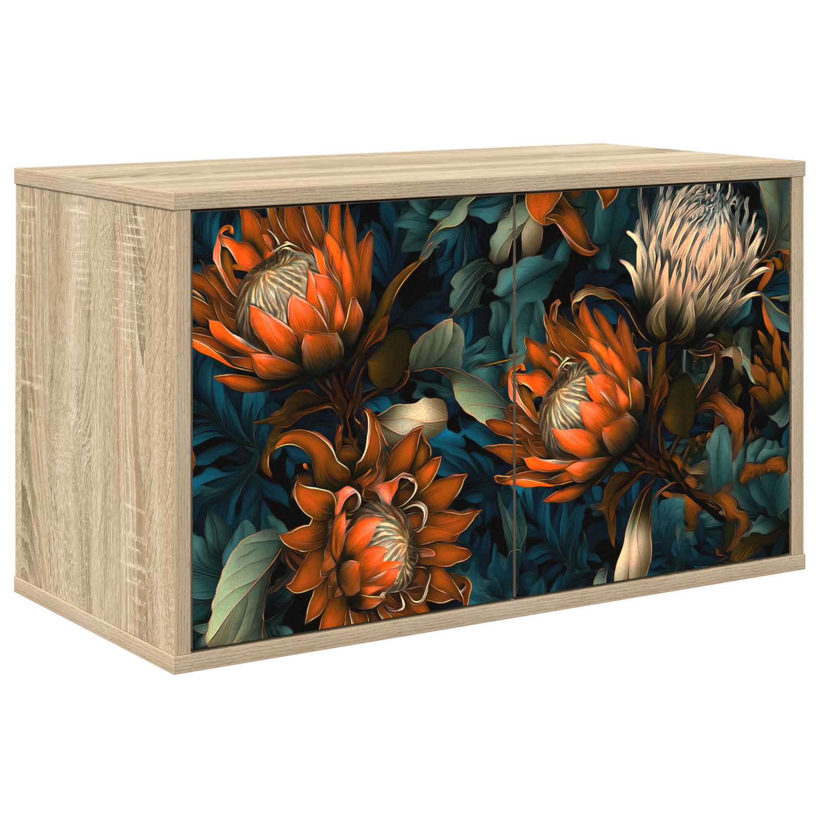 Wandmontierter TV-Schrank LOCHEM 69 x 33 x 40 cm Sonoma-Eiche