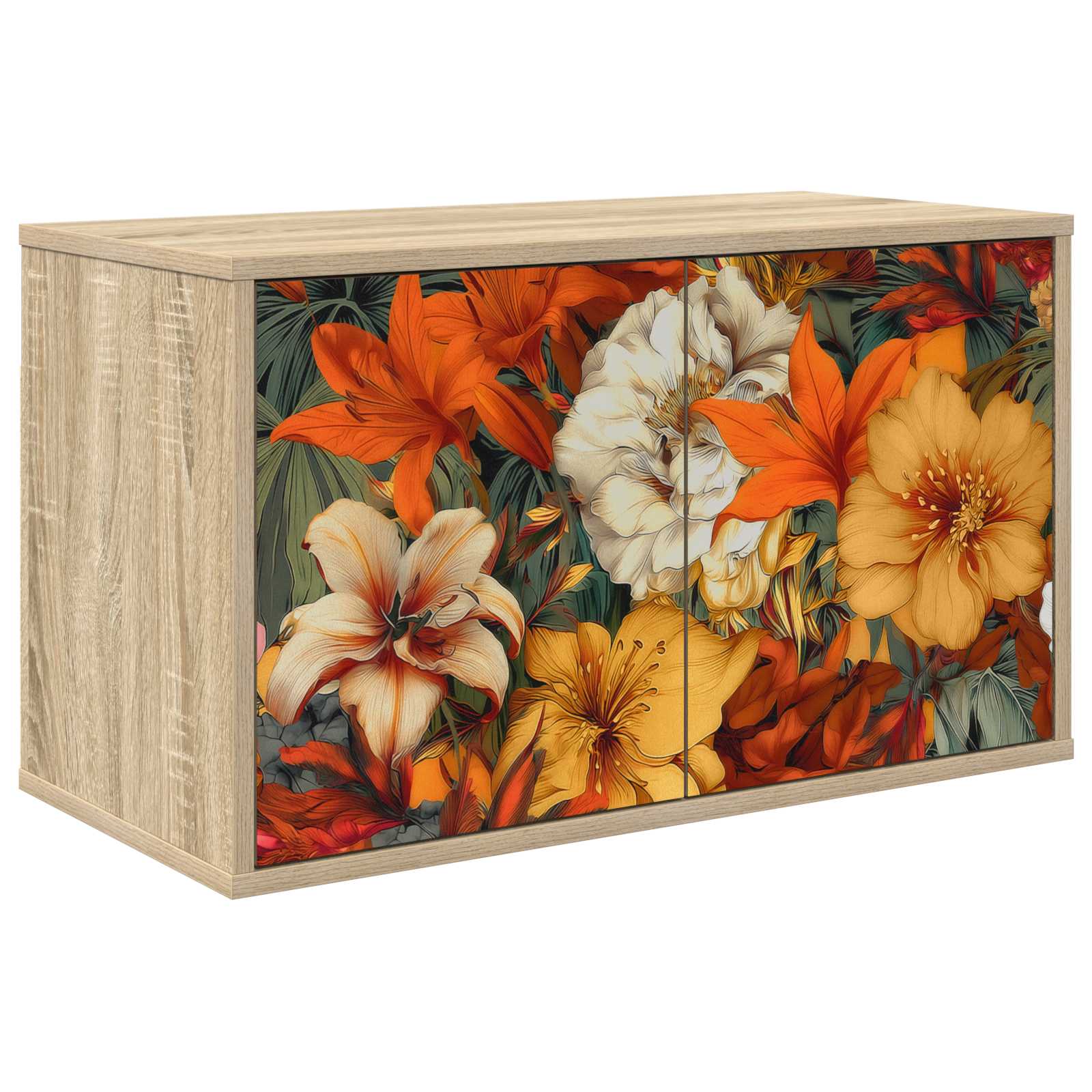 Wandmontierter TV-Schrank GENNEP 69 x 33 x 40 cm Sonoma-Eiche