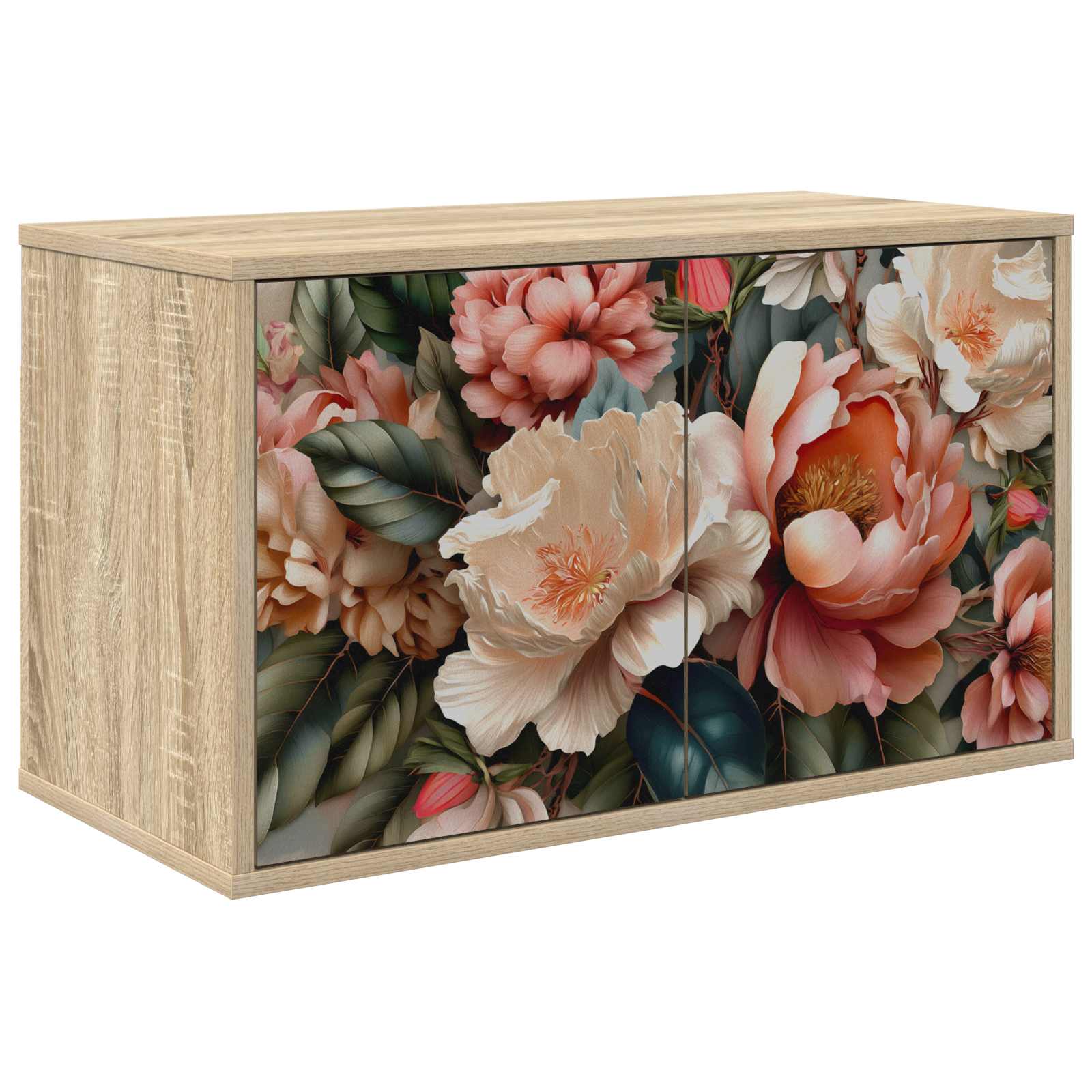 Wandmontierter TV-Schrank BORNE 69 x 33 x 40 cm Sonoma-Eiche