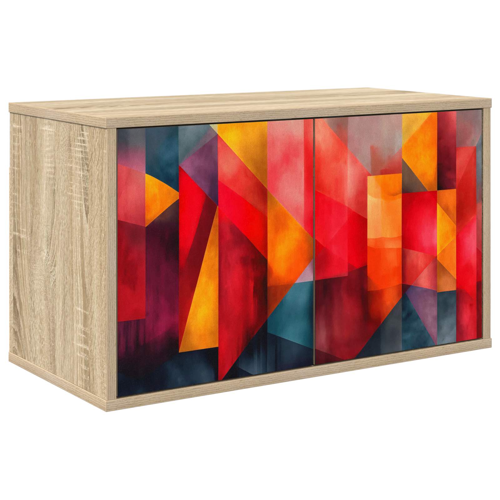 Wandmontierter TV-Schrank HEESCH 69 x 33 x 40 cm Sonoma-Eiche