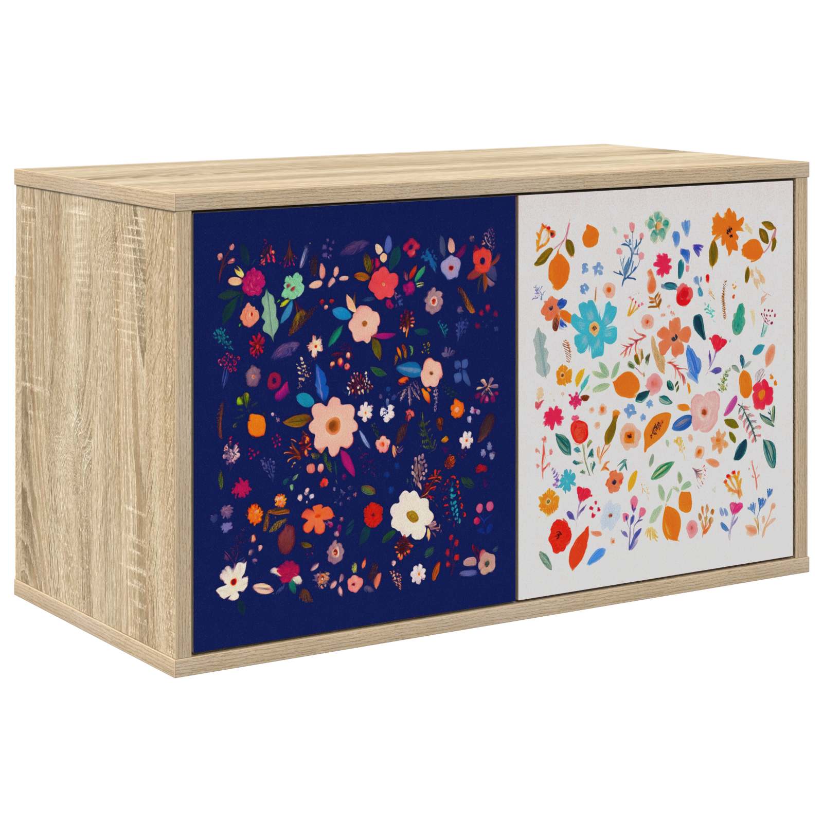 Wandmontierter TV-Schrank MAINZ 69 x 33 x 40 cm Sonoma-Eiche