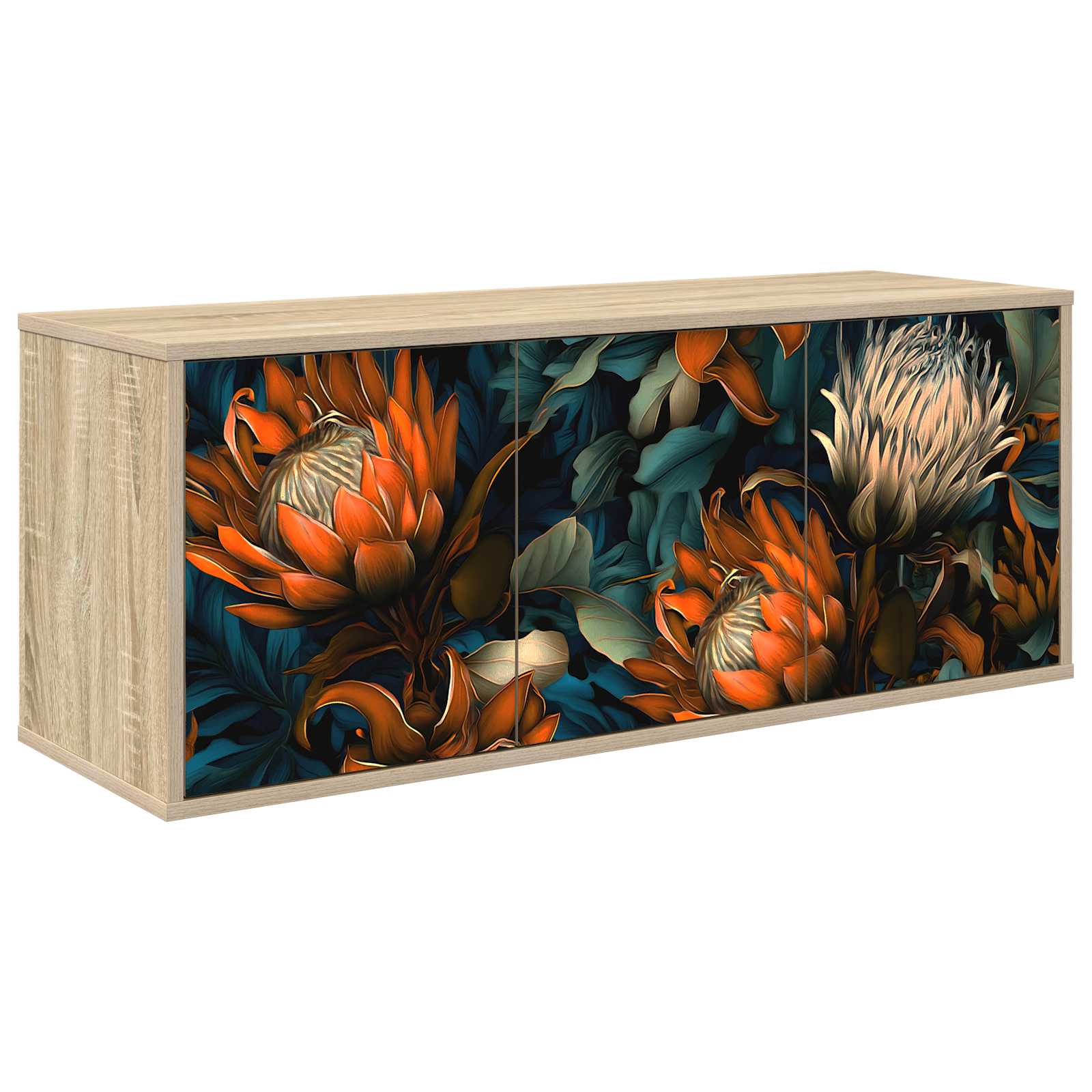 Wandmontierter TV-Schrank LOCHEM 102 x 33 x 40 cm Sonoma-Eiche
