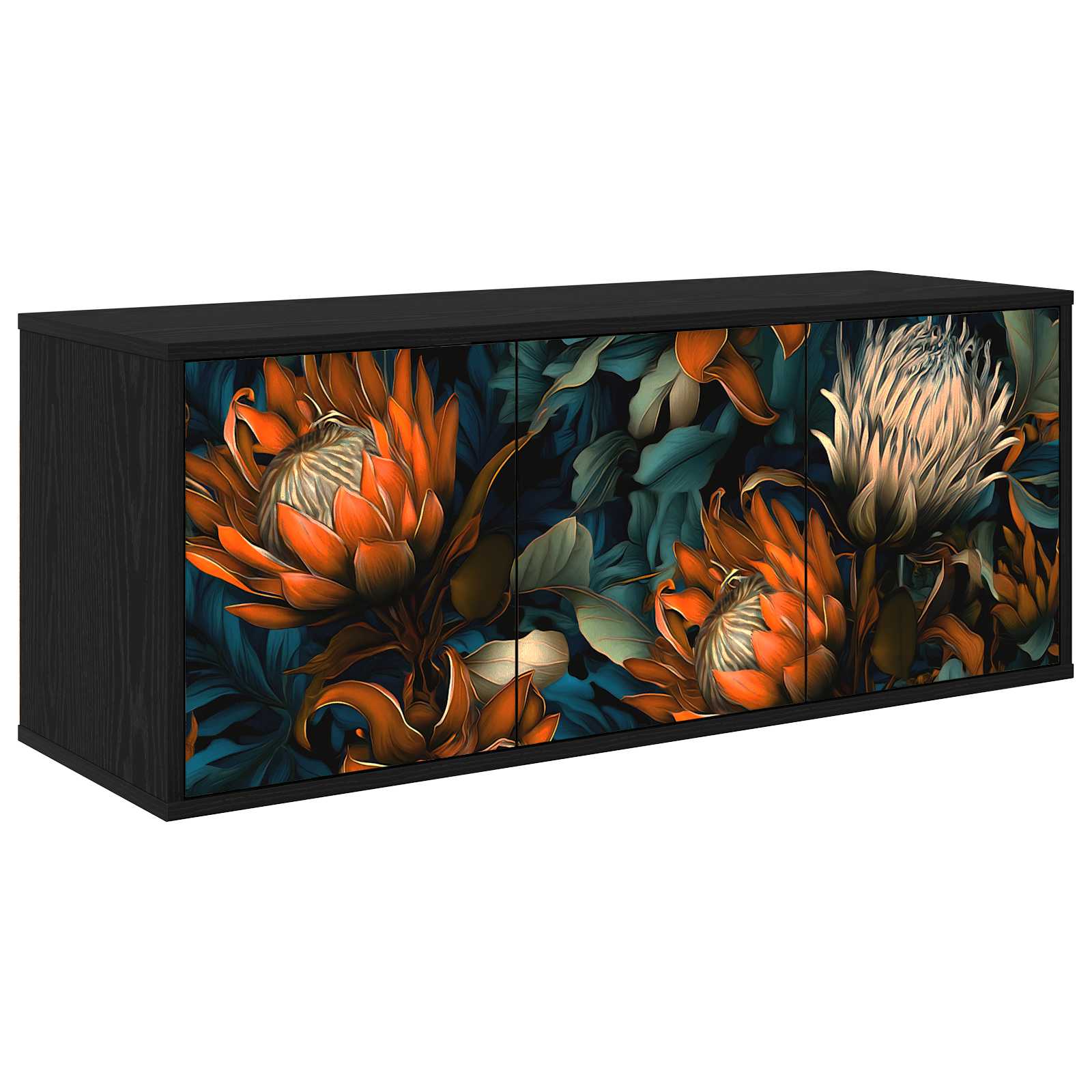Wandmontierter TV-Schrank LOCHEM 102 x 33 x 40 cm Holzwerkstoff