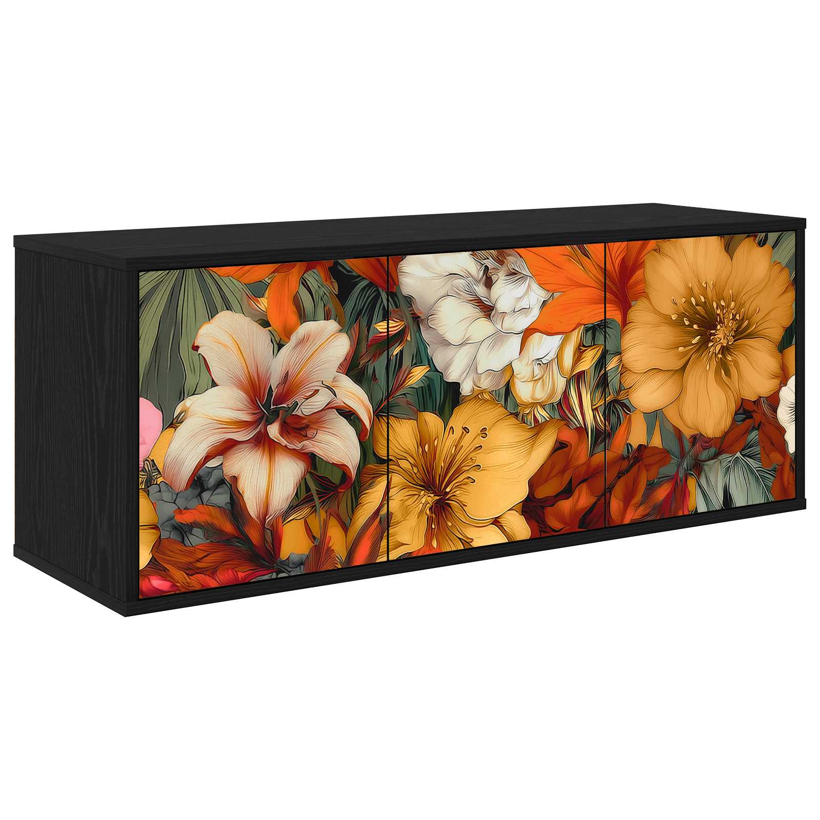 Wandmontierter TV-Schrank GENNEP 102 x 33 x 40 cm Holzwerkstoff