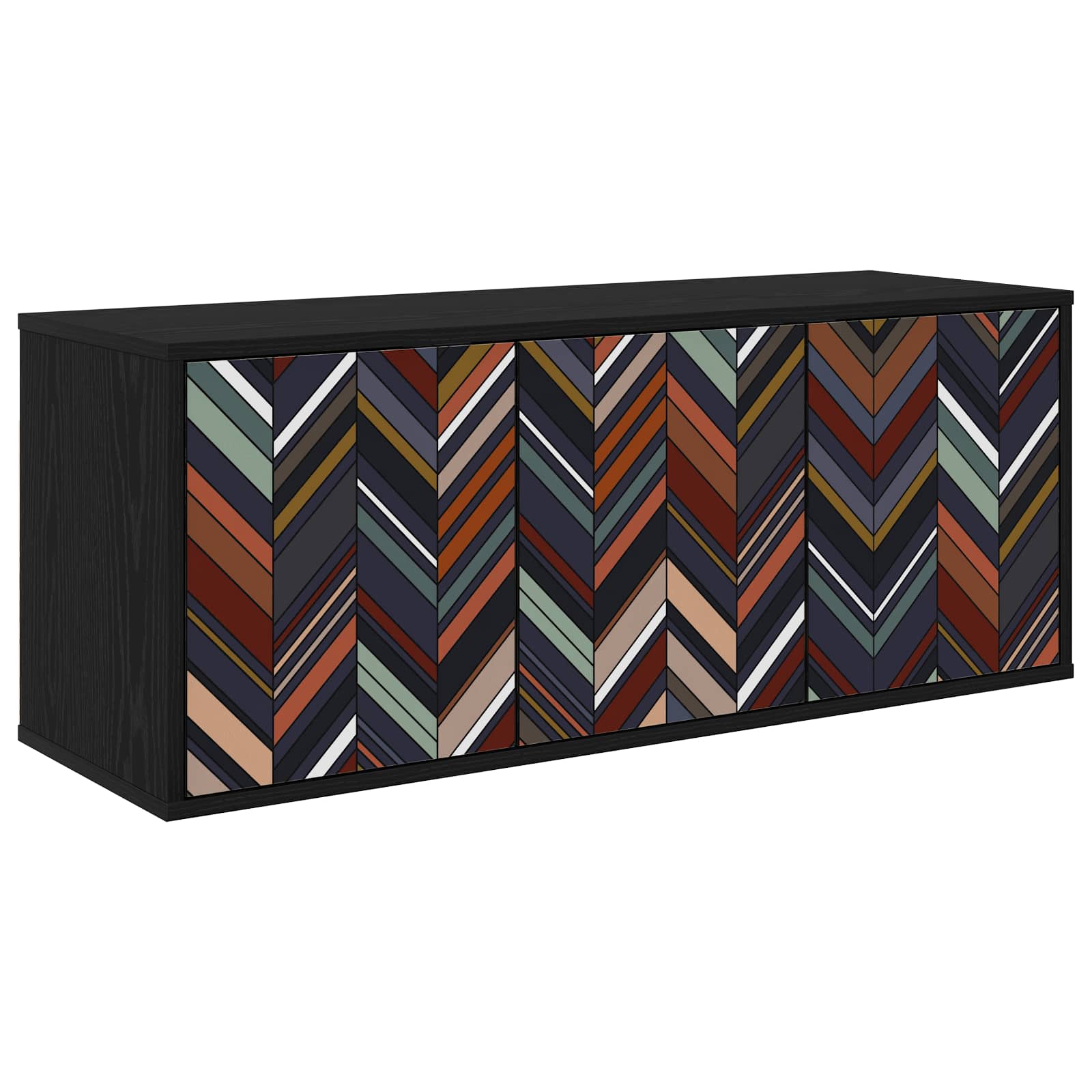 Wandmontierter TV-Schrank OMMEN 102 x 33 x 40 cm Holzwerkstoff