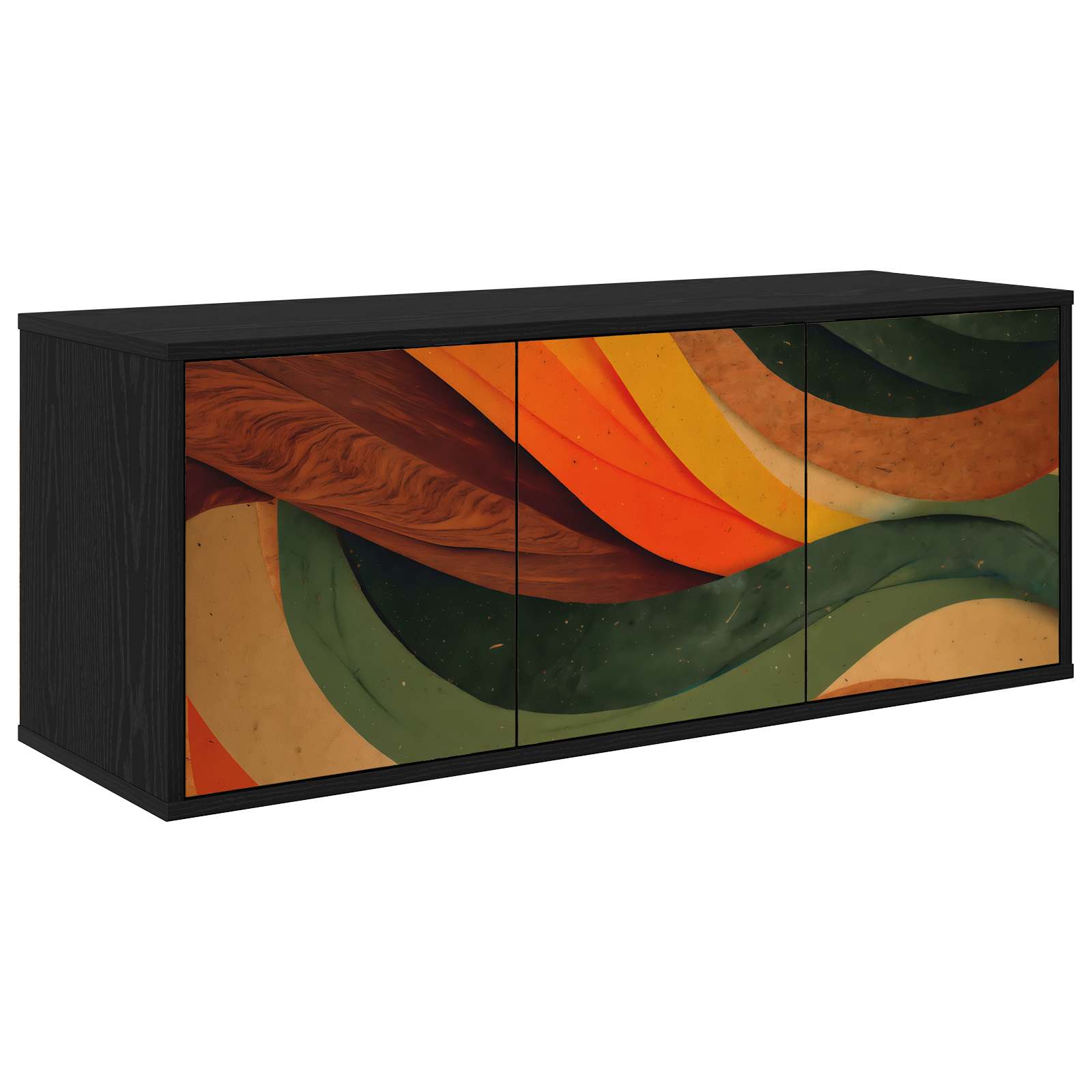 Wandmontierter TV-Schrank BONN 102 x 33 x 40 cm Holzwerkstoff